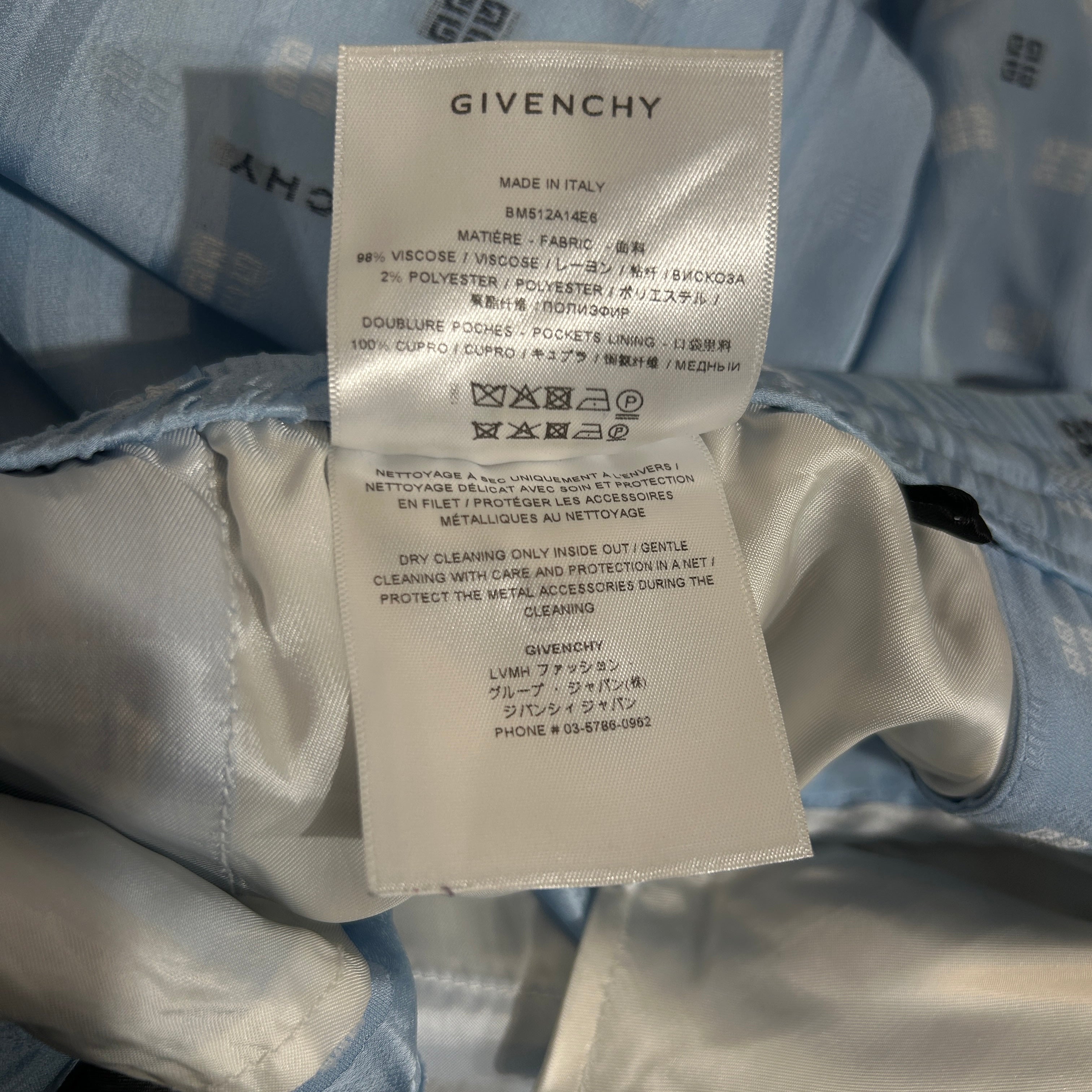 GIVENCHY/Shorts/50/BLU/Monogram/Monogram Shorts view 4
