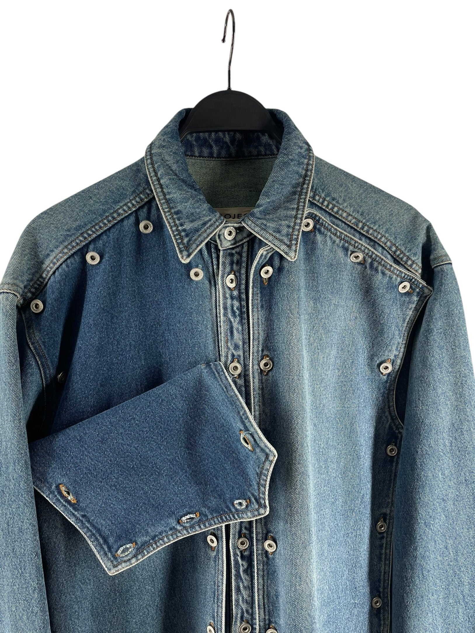 Y/PROJECT/Denim Jkt/L/Cotton/BLU/REMOVABLE FRONT DENIM SHIRT view 5