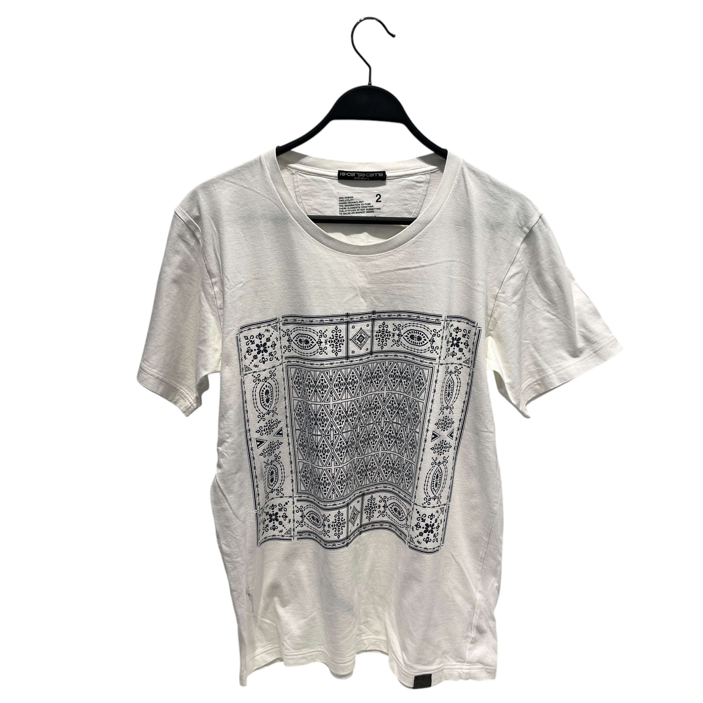 10･corso･como/T-Shirt/2/Cotton/WHT/Graphic/geometric view 1
