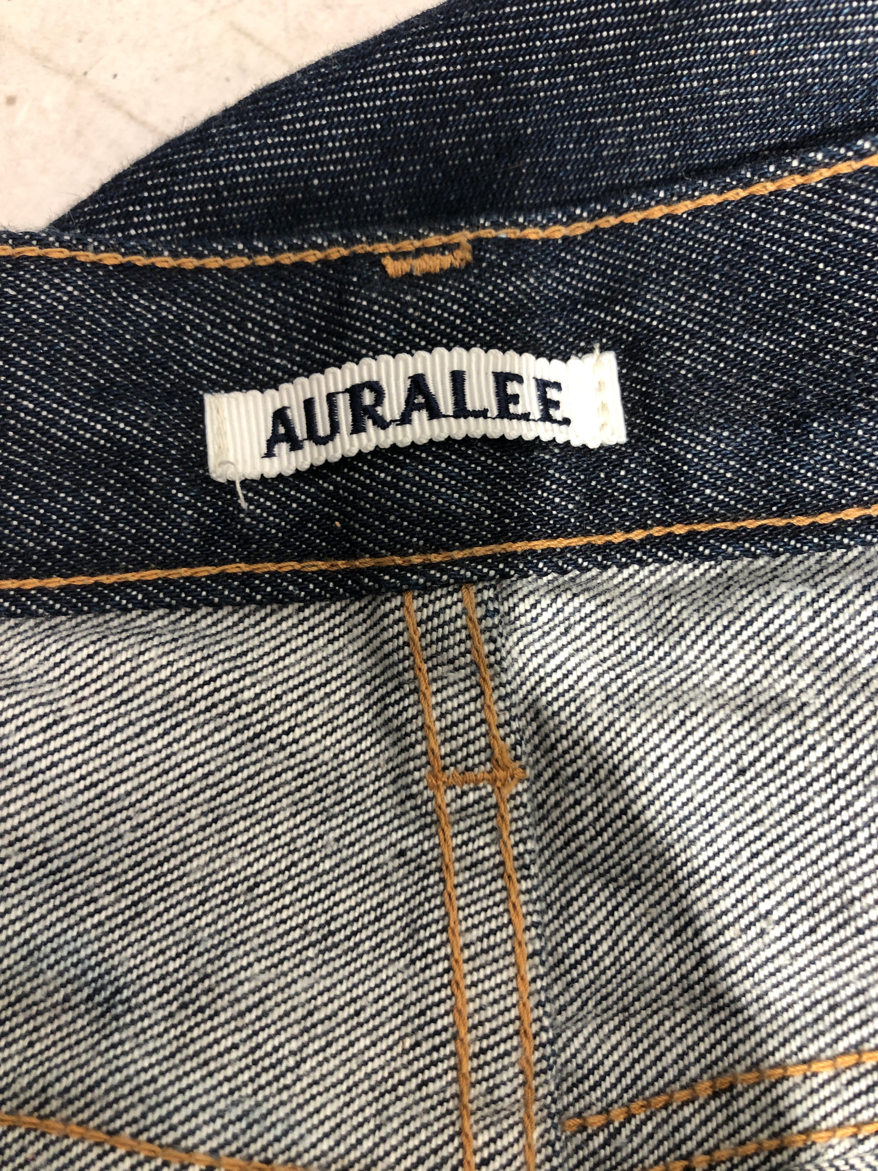 AURALEE/Straight Pants/35/Cotton/NVY/ view 3