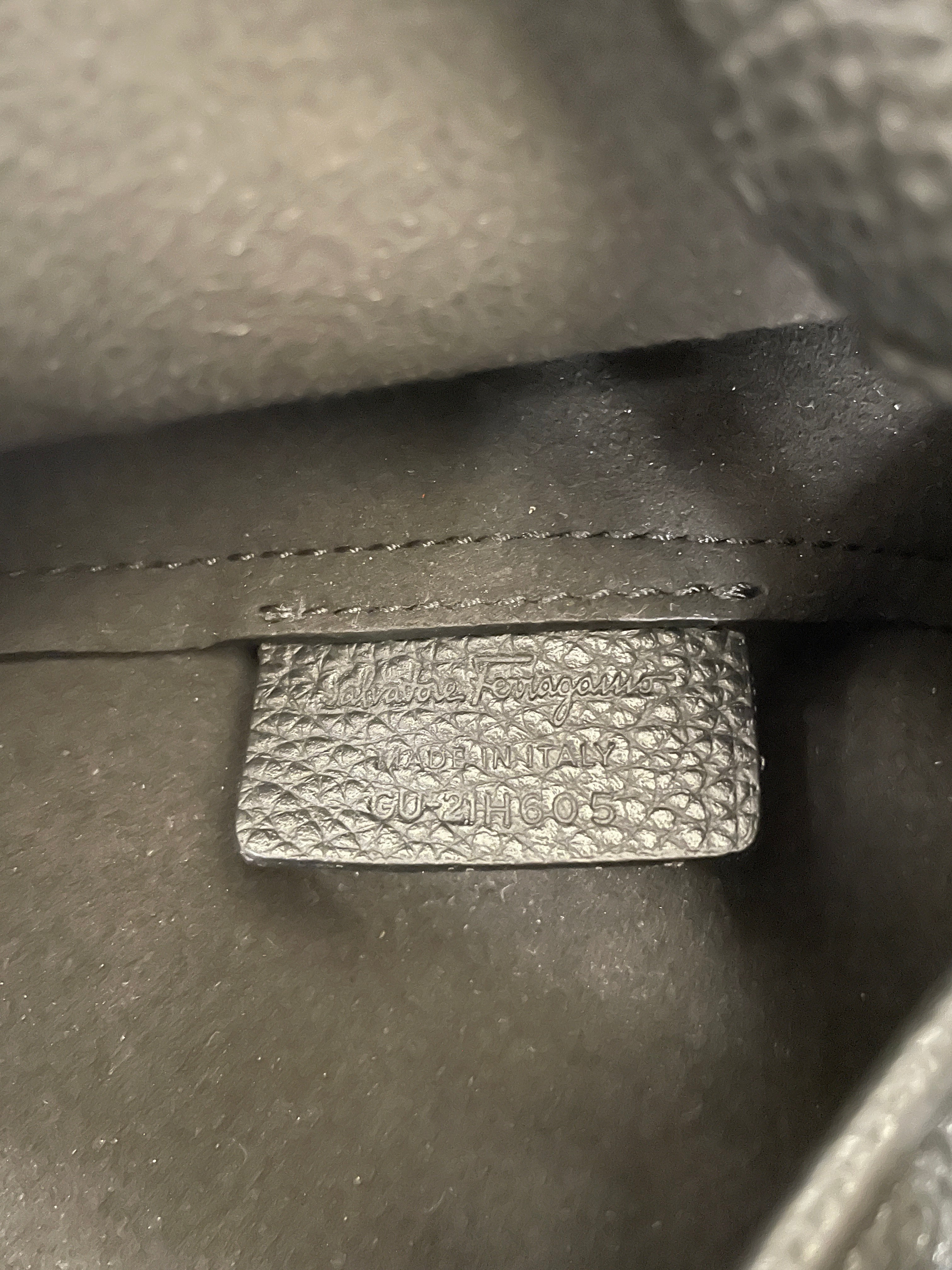 Salvatore Ferragamo/Tote Bag/Leather/BLK/U-21H606 view 5