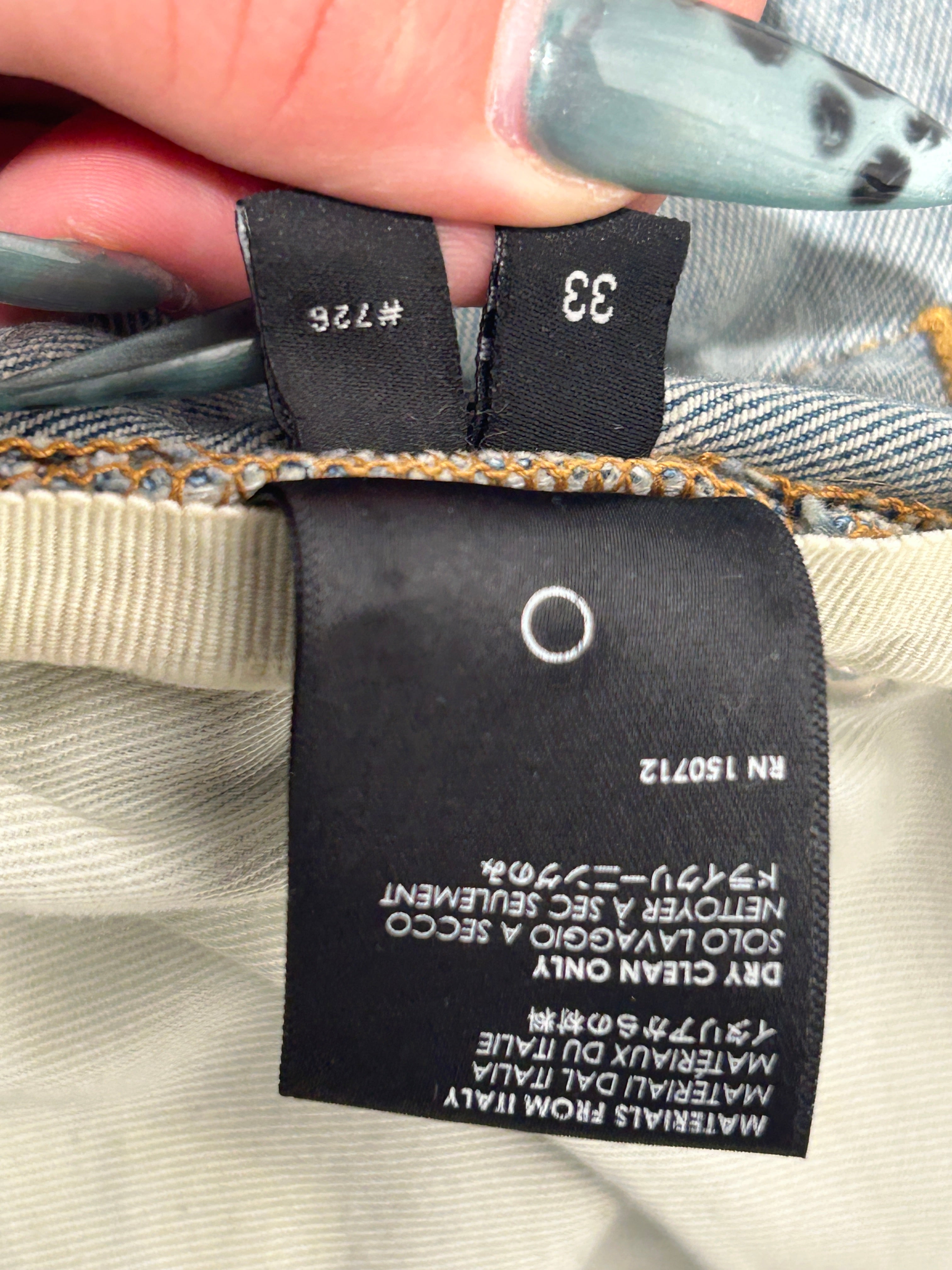 AMIRI/Skinny Pants/33/Denim/BLU/fashion print patches view 4