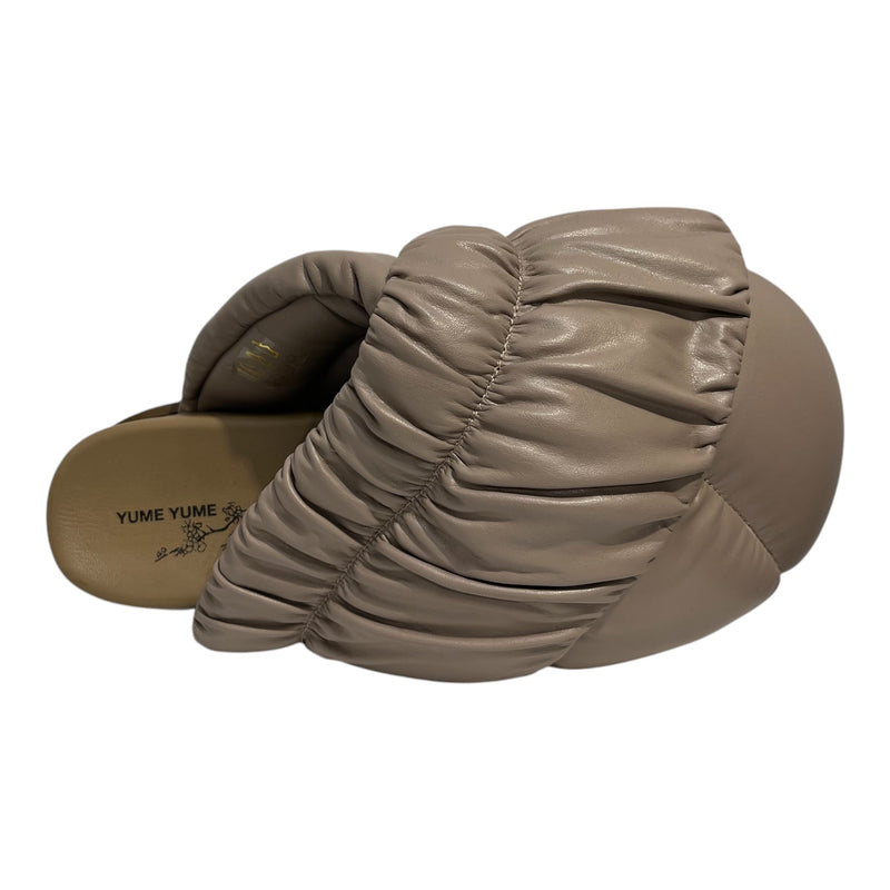YUME YUME/Sandals/EU 41/Faux Leather/BRW/PADDED MULE