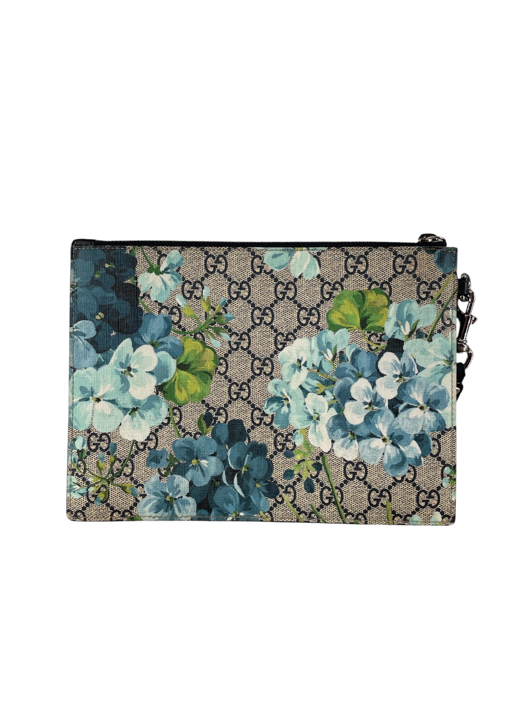 GUCCI/Pouch/Floral Pattern/MLT/4116911147 BLU FLWRS ALL OVER view 2