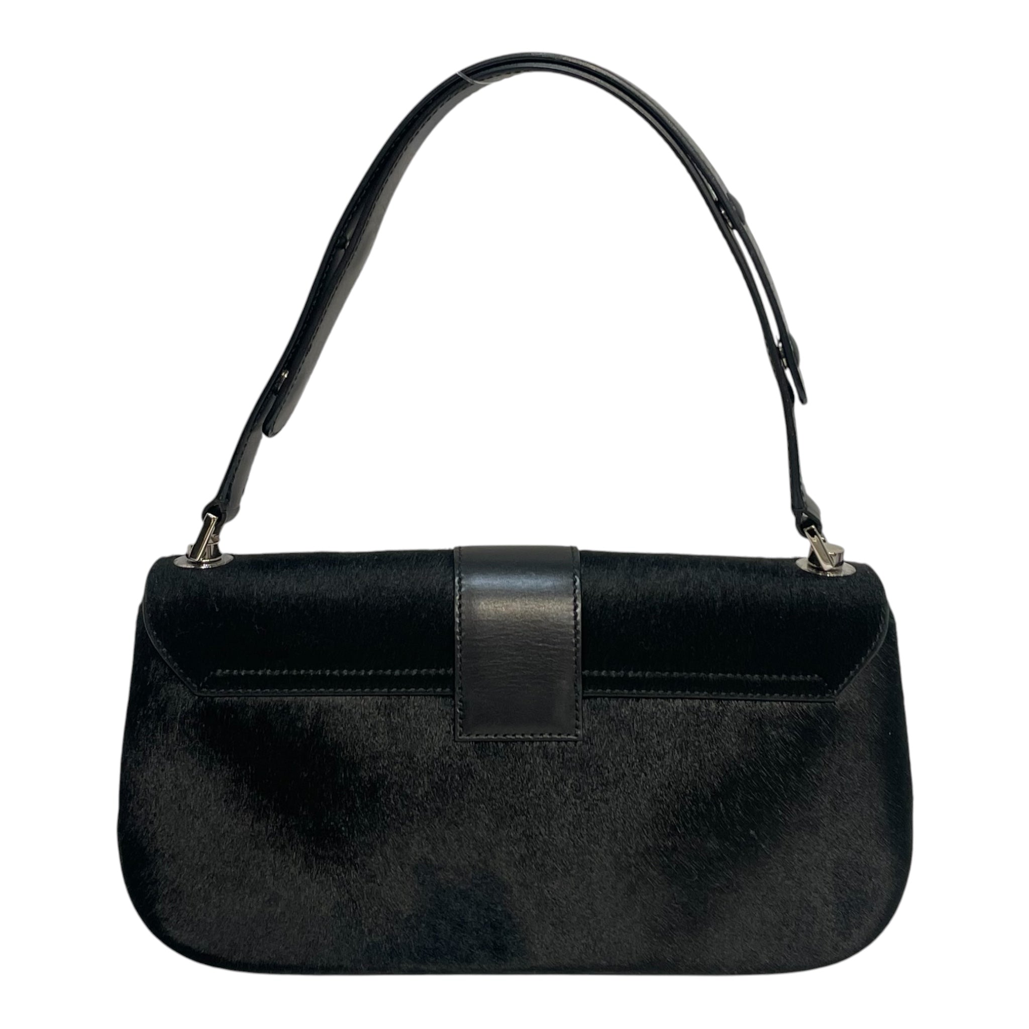 Salvatore Ferragamo/Hand Bag/BLK/Ponyhair Gancini Baguette view 2