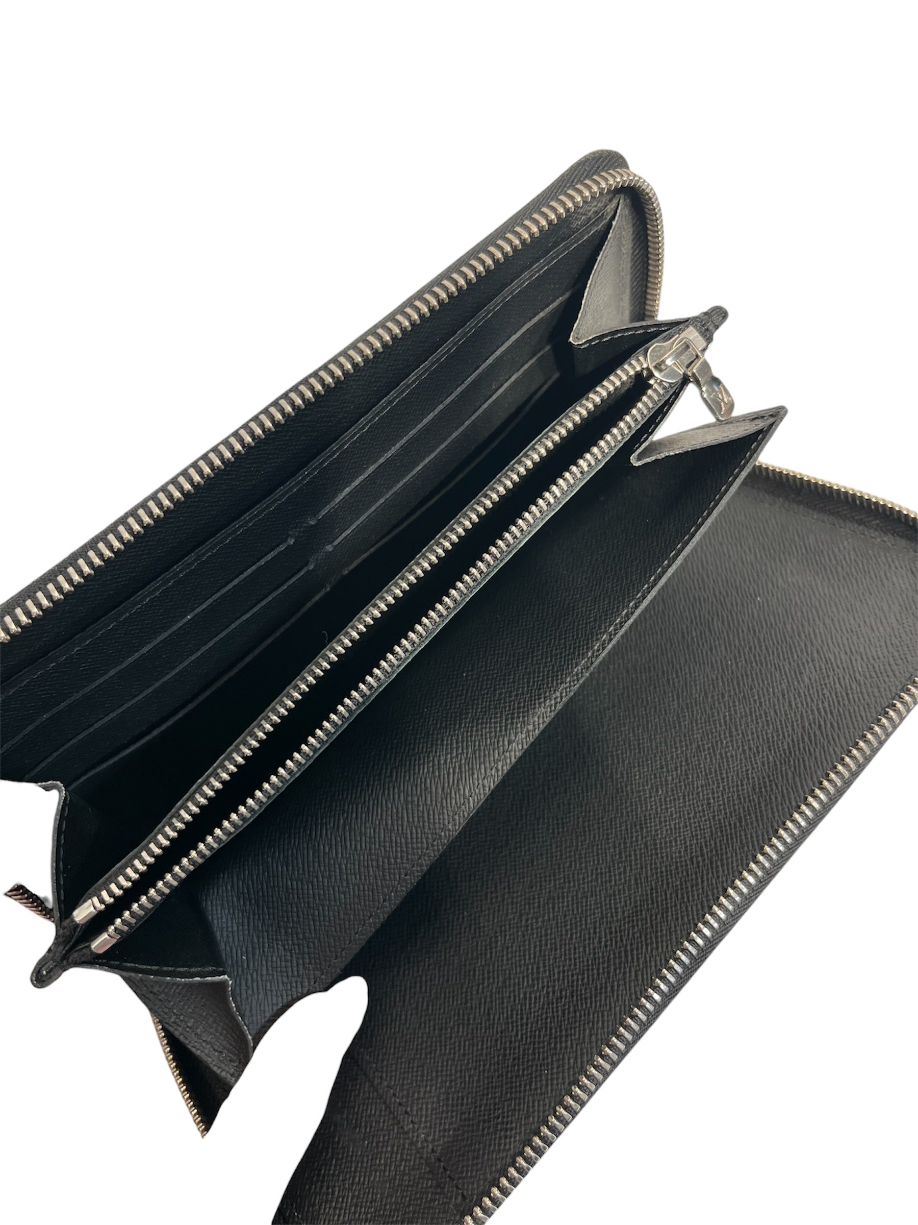 LOUIS VUITTON/Long Wallet/Leather/BLK/ view 4