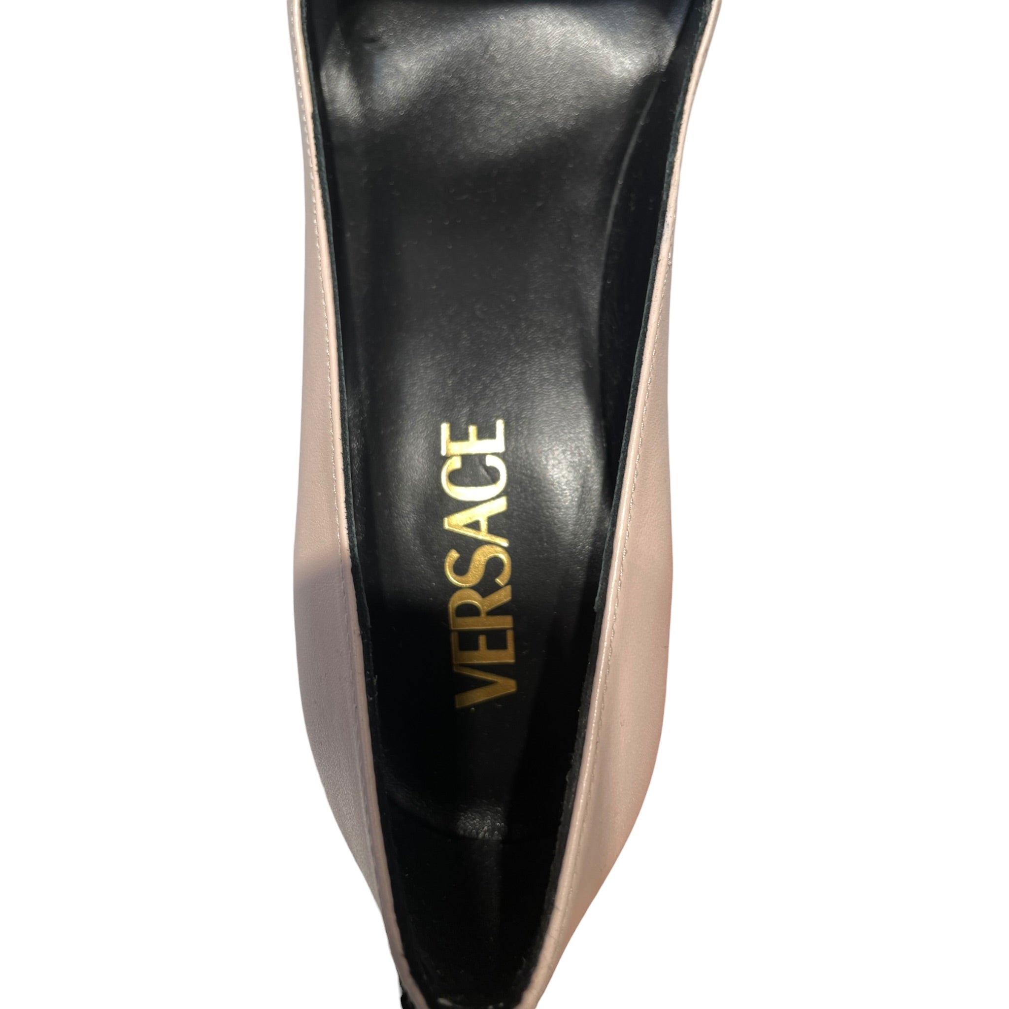 VERSACE/Heels/EU 36/Leather/PNK/MEDUSA EMBLEM HEELS view 4