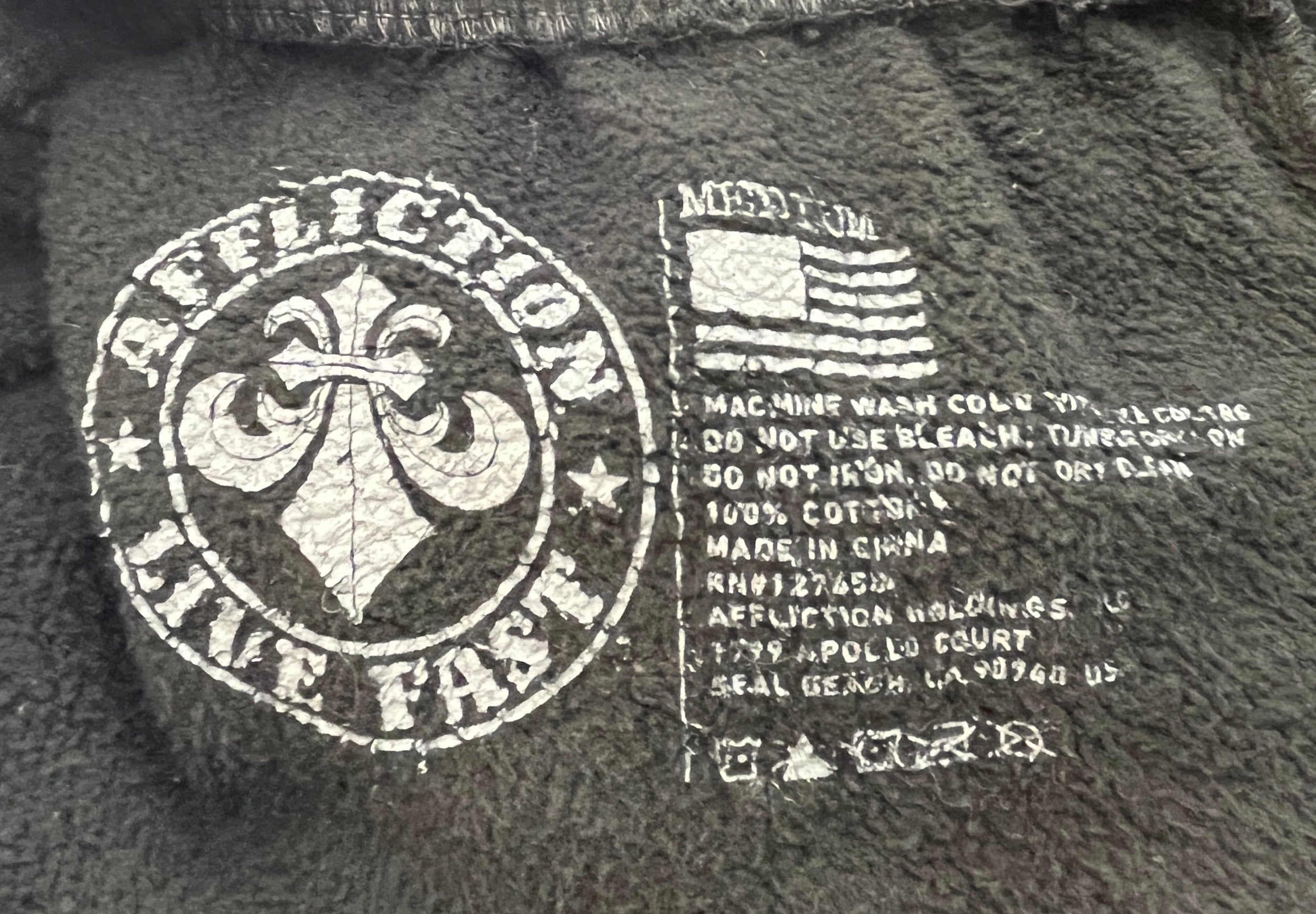 Affliction/Pants/M/Cotton/BLK/Graphic/GORECORE view 3