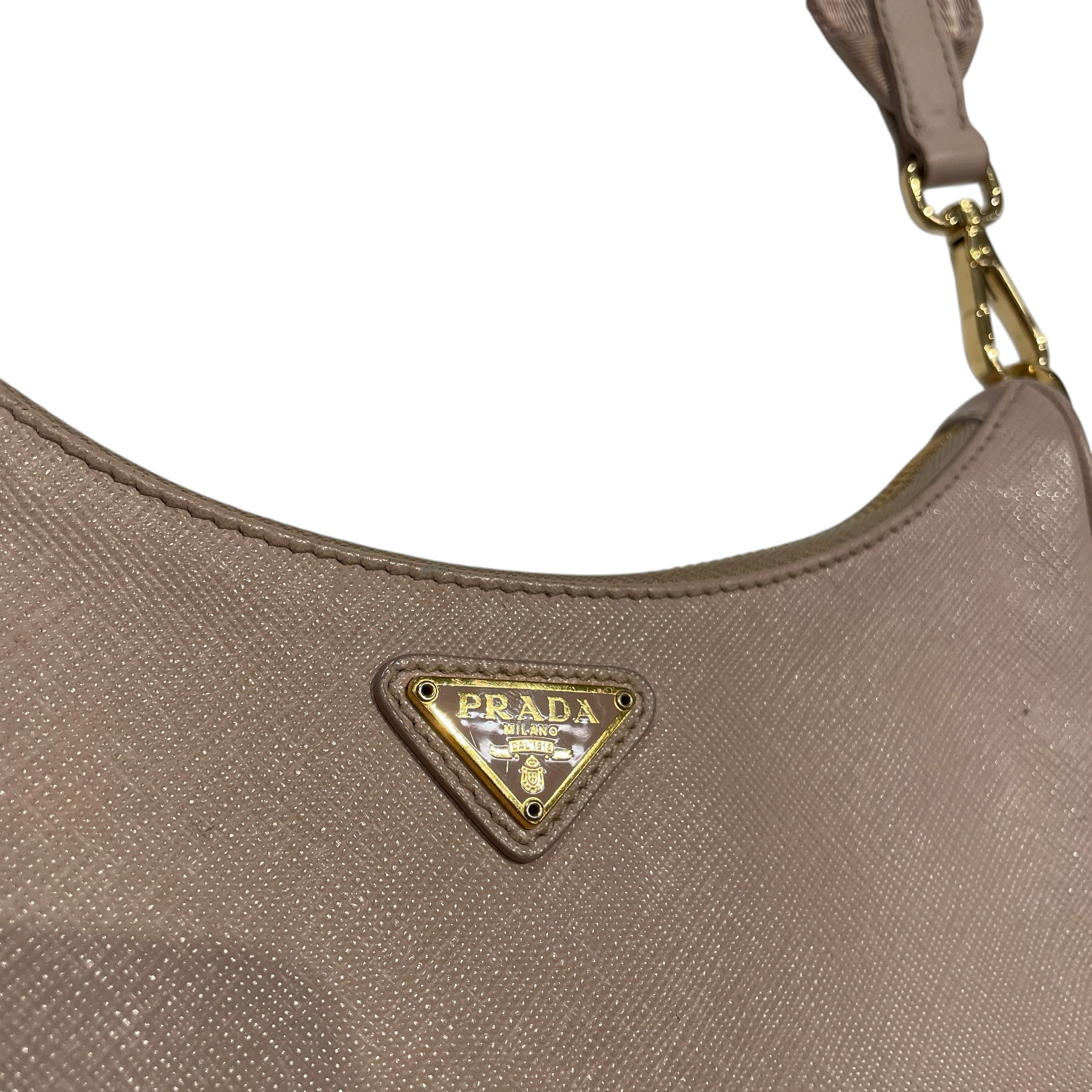 PRADA/Clutch Bag/Leather/PNK/SAFFIANO LEATHER RE- EDITION view 3
