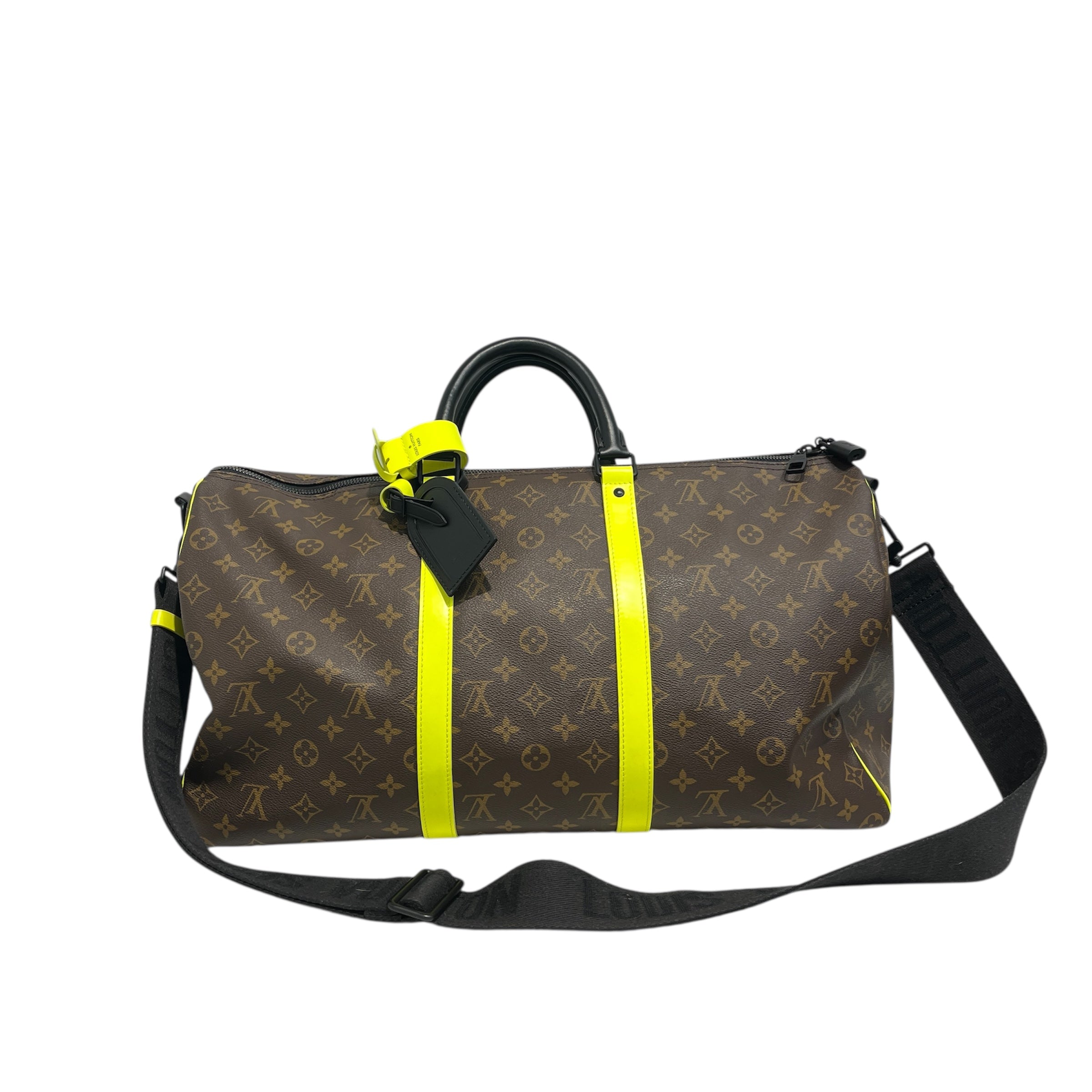 LOUIS VUITTON/Luggage/Monogram/Leather/BRW/Keepall travel bag view 1