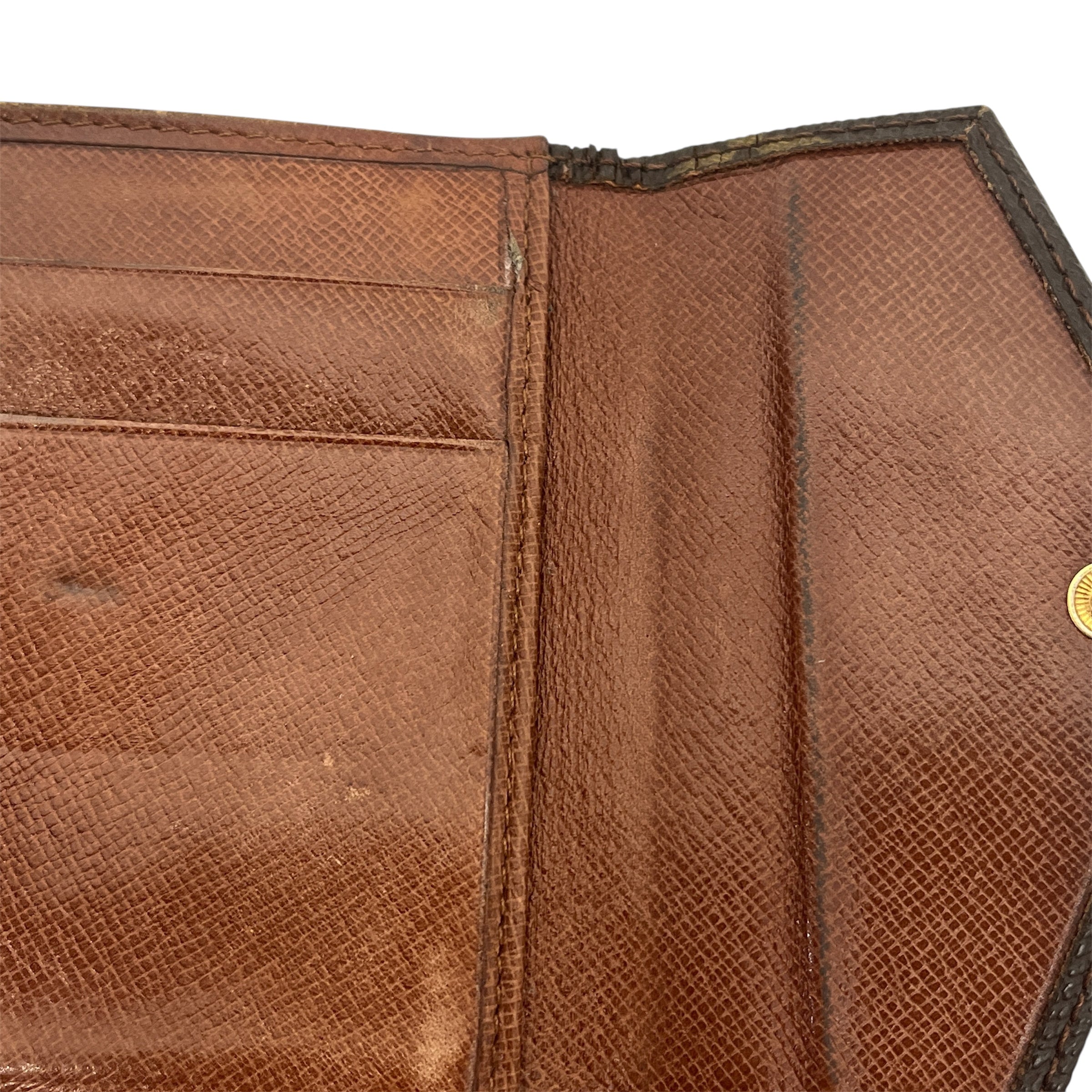 LOUIS VUITTON/Wallet/Monogram/Leather/BRW/elise compact wallet view 8
