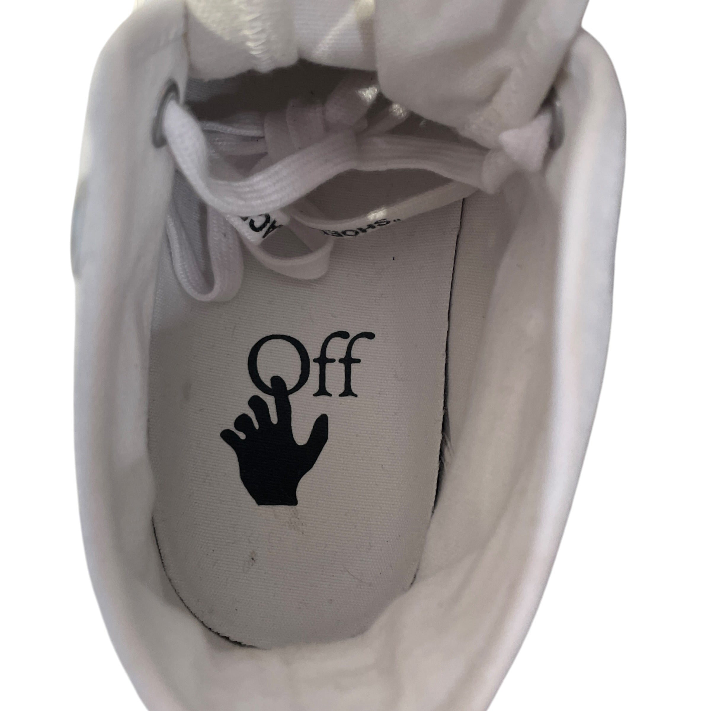 OFF-WHITE/Hi-Sneakers/EU 41/Stripe/WHT/Canvas Vulcanized view 3