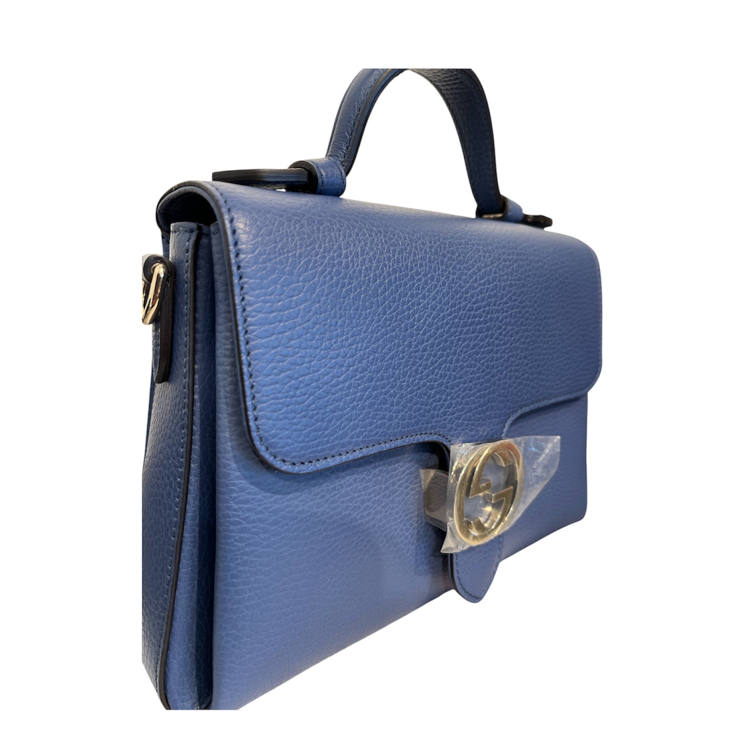 GUCCI/Bag/Leather/BLU/Interlocking G view 6