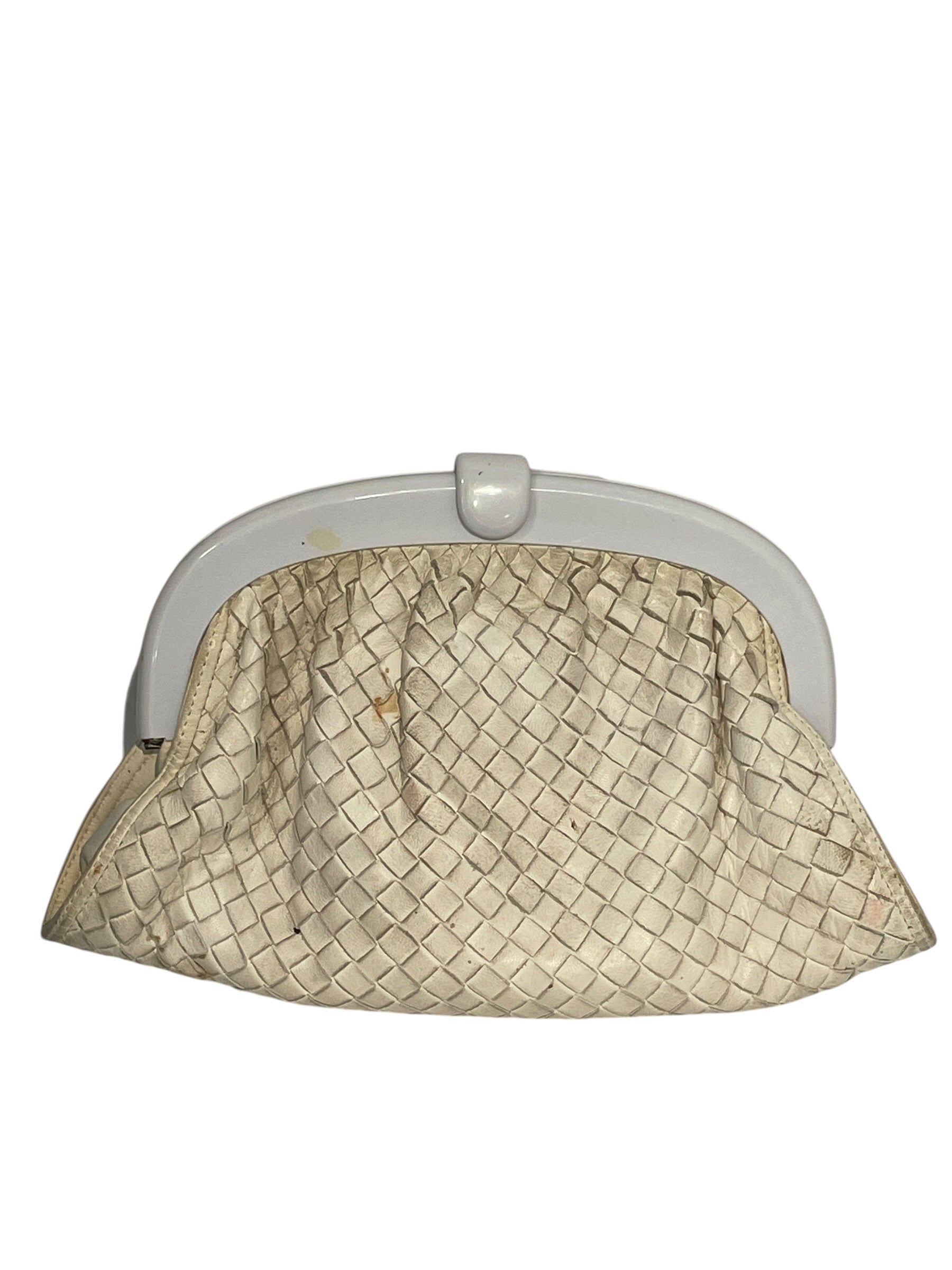 BOTTEGA VENETA/Clutch Bag/Leather/WHT/6RGTWWK view 1