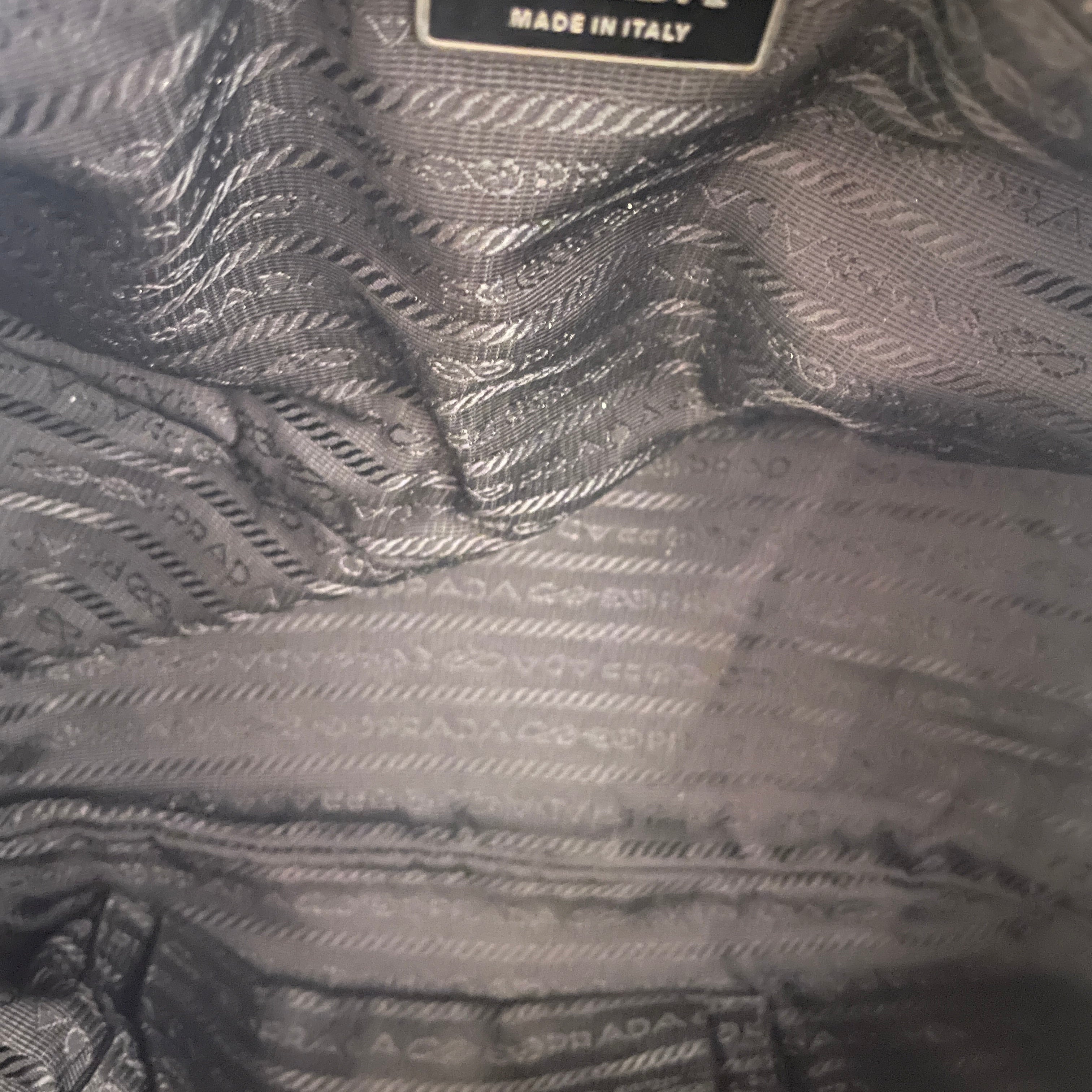 PRADA/Bag/Leather/BLK/LOCK ON FRONT view 7