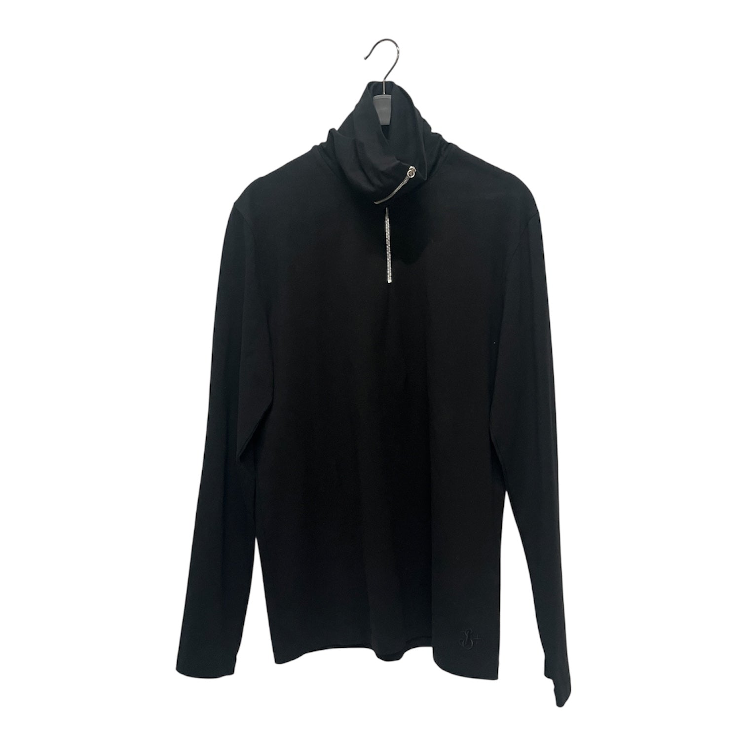JIL SANDER/Sweater/S/Cotton/BLK/Zip up Turtleneck view 1
