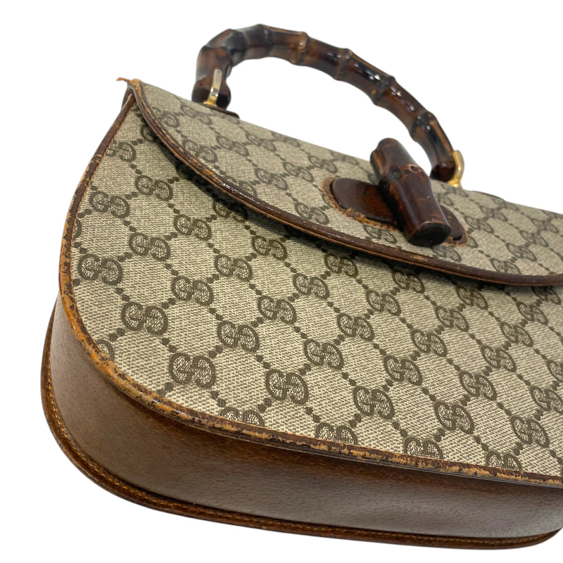 GUCCI/Hand Bag/OS/Monogram/Cotton/MLT/Bamboo Handel