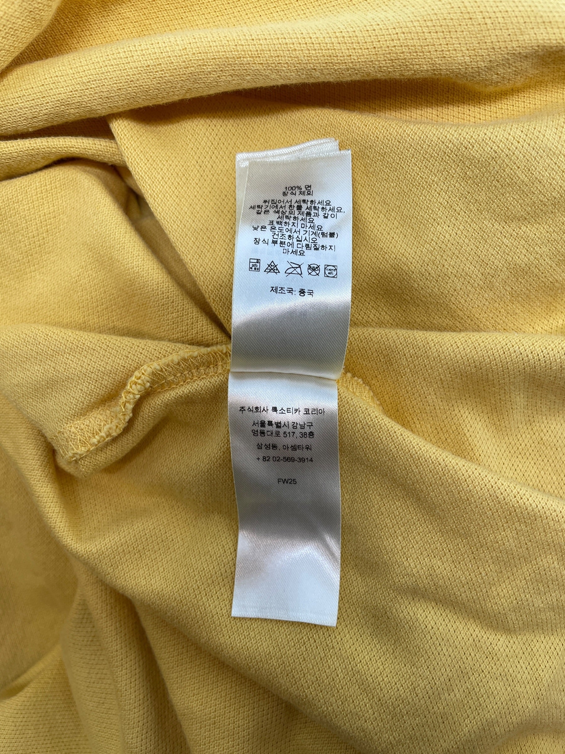 Supreme/Polo Shirt/XXL/Cotton/YEL/ITALIAN LOGO POLO view 8