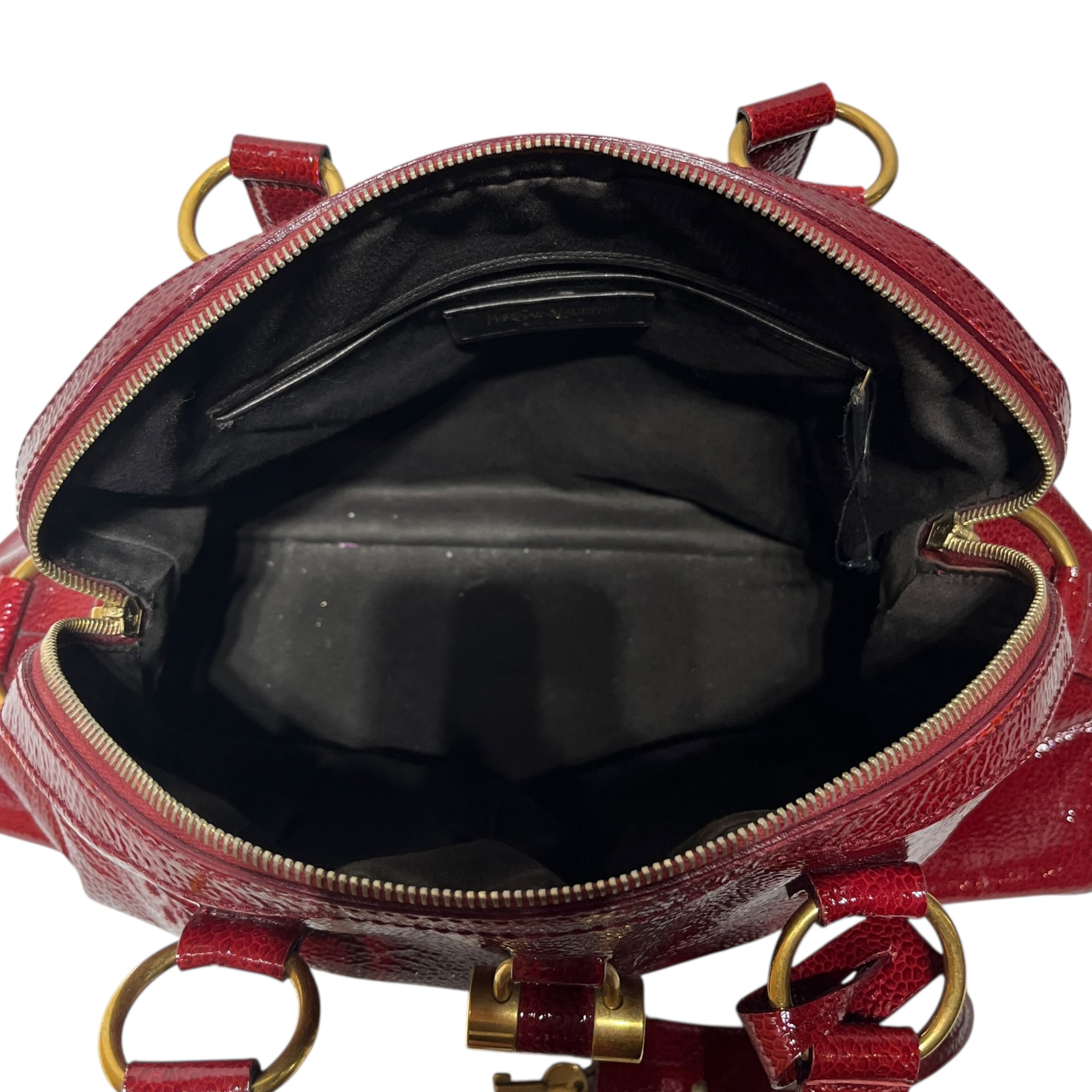 YVES SAINT LAURENT/Hand Bag/Leather/RED/Muse Lock Bag view 4