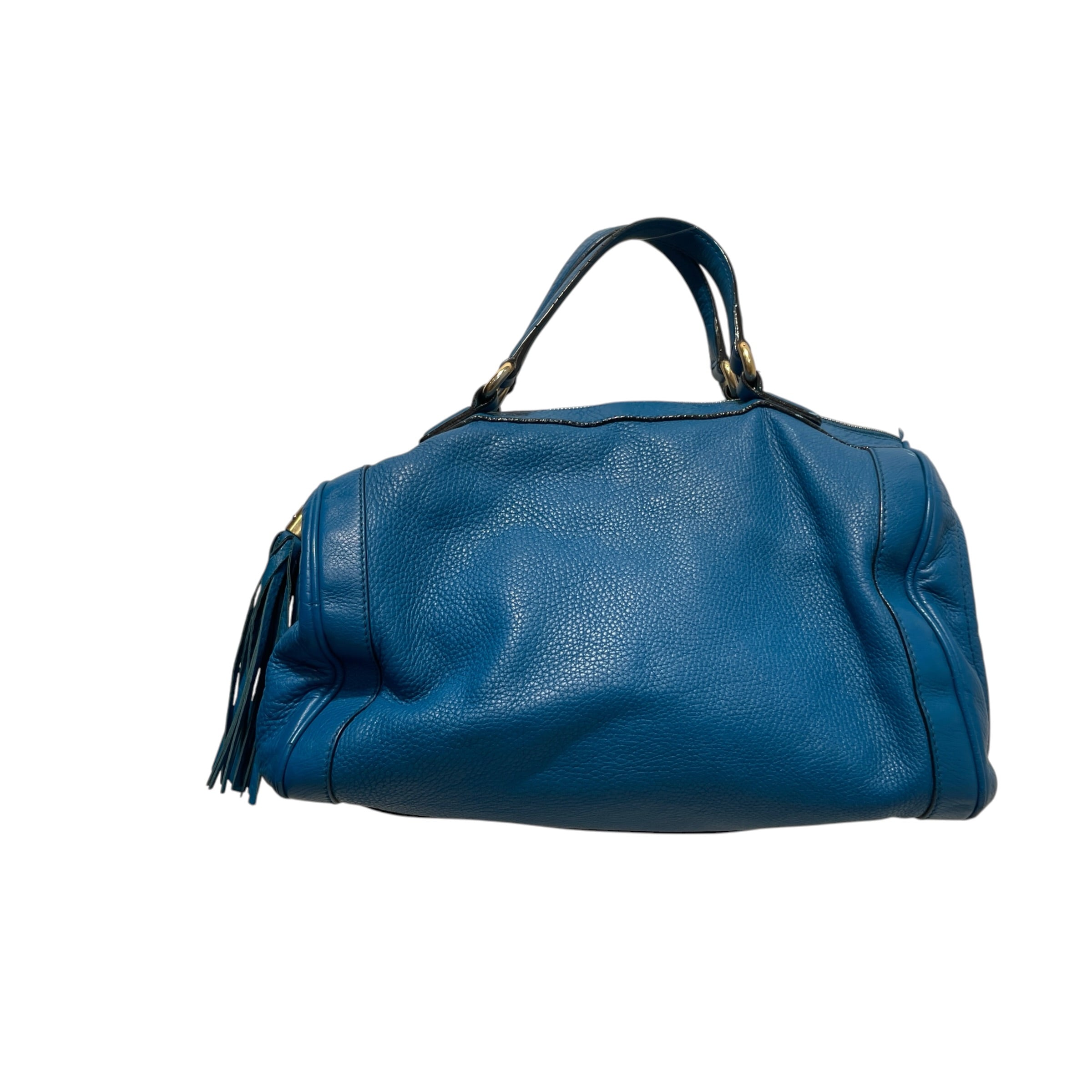 GUCCI/Hand Bag/Leather/BLU/Calfskin Medium Soho Boston view 1