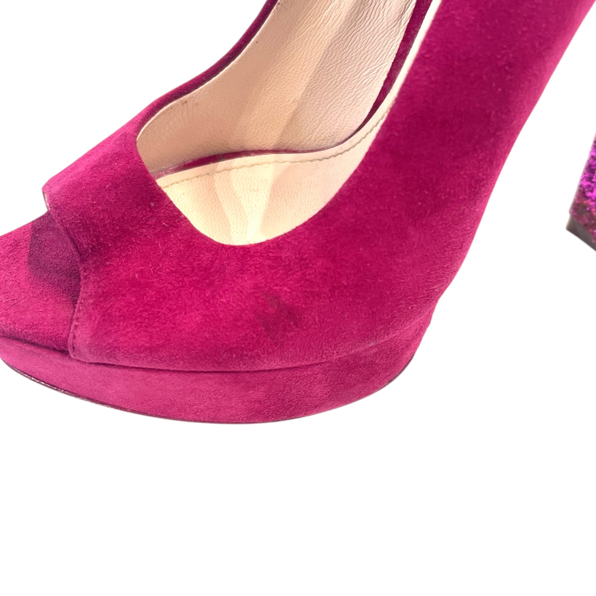 MIU MIU/Heels/EU 37.5/Glitter/PNK/ view 6