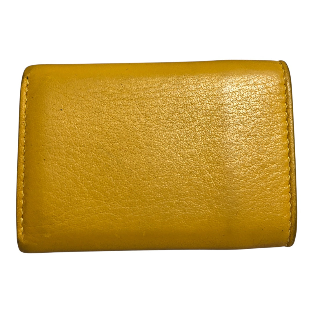 BALENCIAGA/Trifold Wallet/Leather/YEL/L's/Paper Mini Wallet view 2