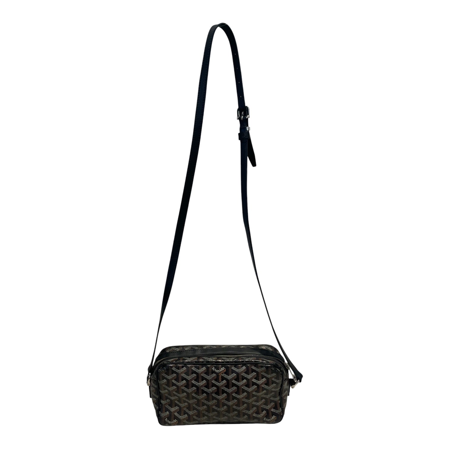 GOYARD/Cross Body Bag/Monogram/Leather/BLK/cap vert pm view 2