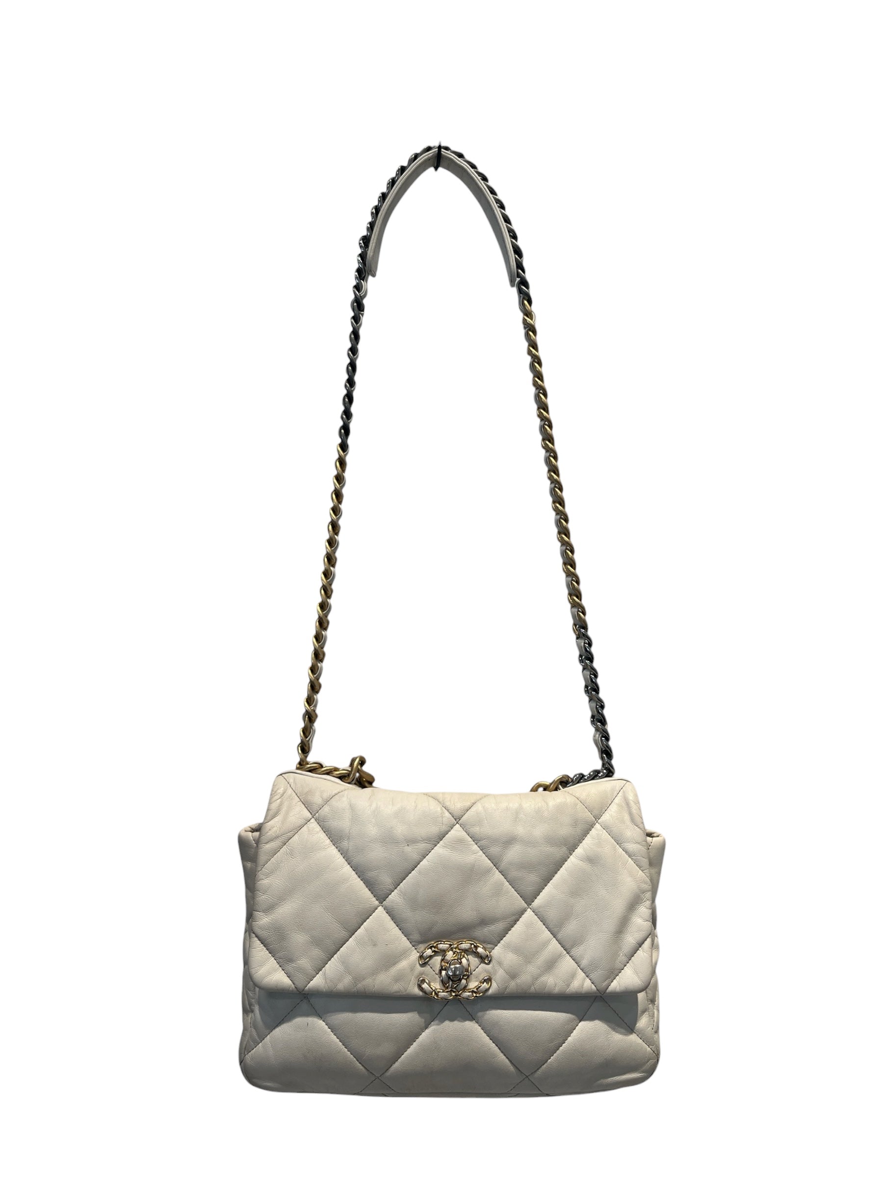 CHANEL/Hand Bag/Leather/CRM/Chanel 19 view 1