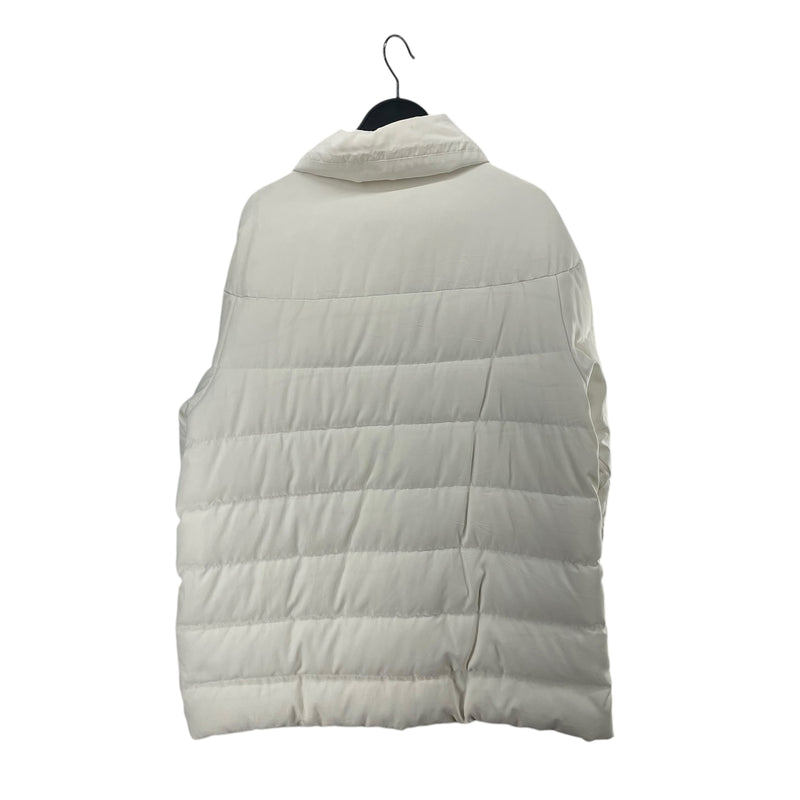 JIL SANDER/Coat/38/Nylon/WHT/SILVER BUTTONS