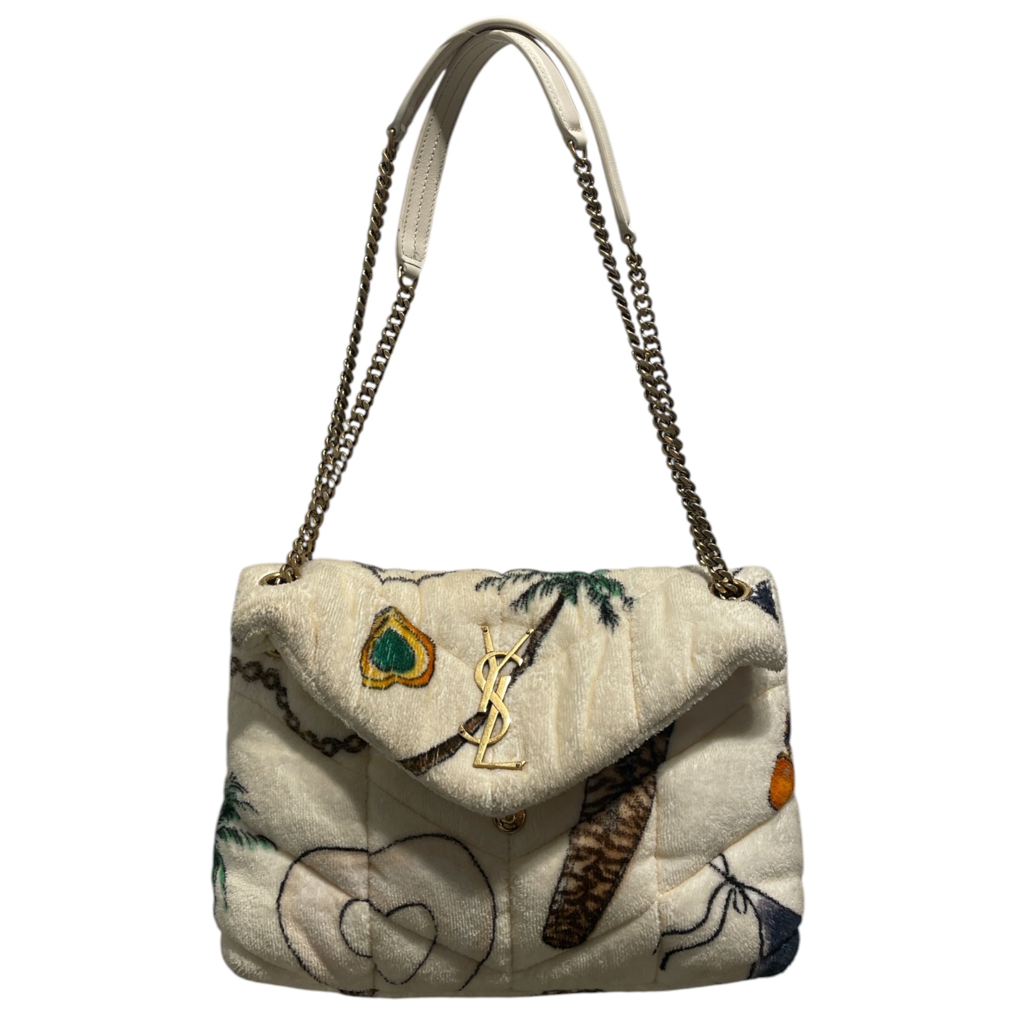 YVES SAINT LAURENT/Hand Bag/Graphic/CRM/LouLou Toy Puffer Bag view 1