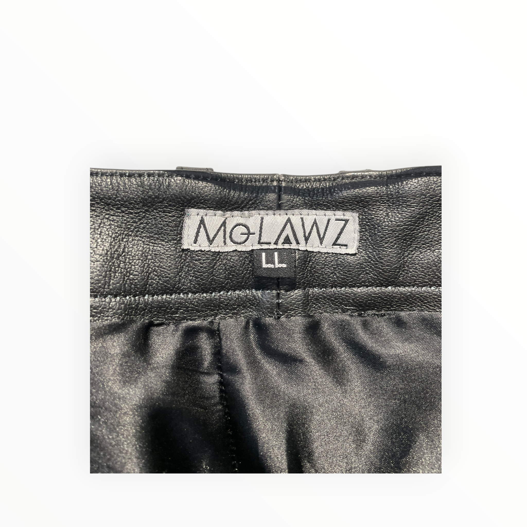 MOLAWS/Straight Pants/L/Leather/BLK/QUILTED LEATHER view 3
