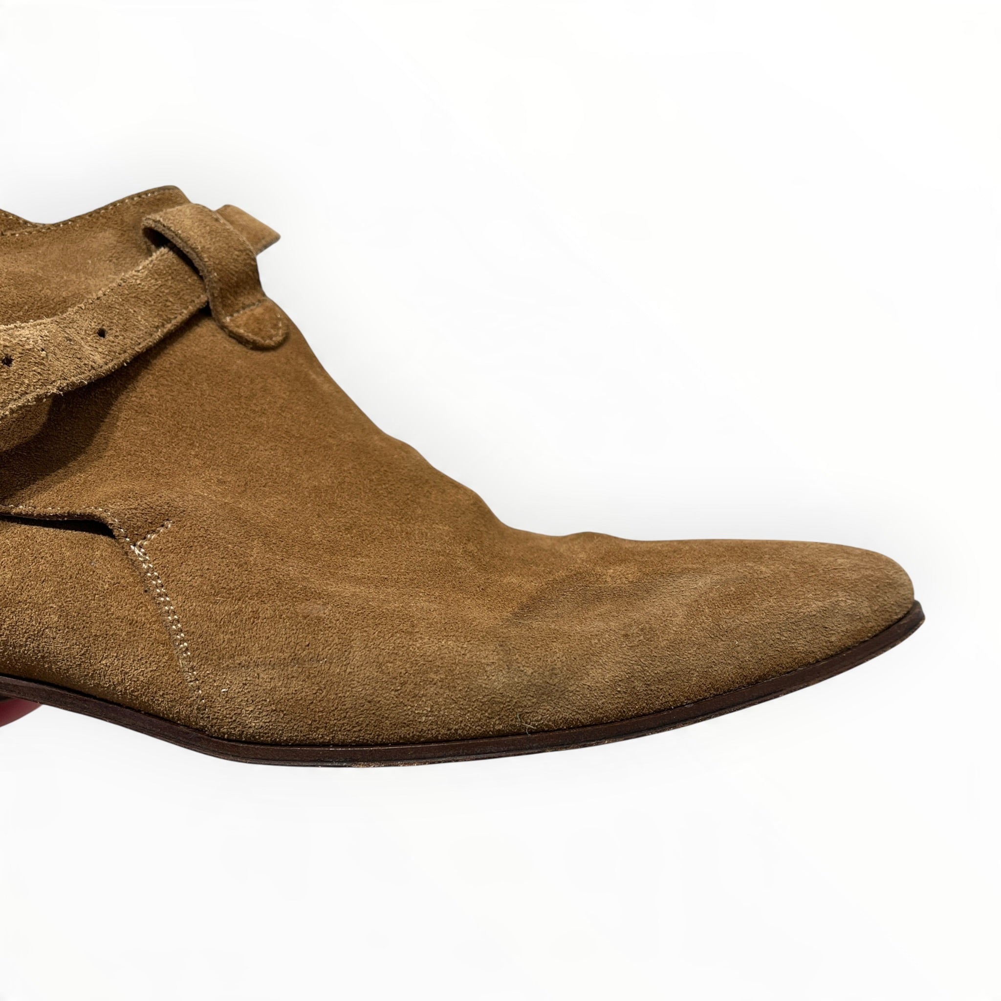 YVES SAINT LAURENT/Boots/US 8/Leather/BRW/LOW BUCKLE view 5