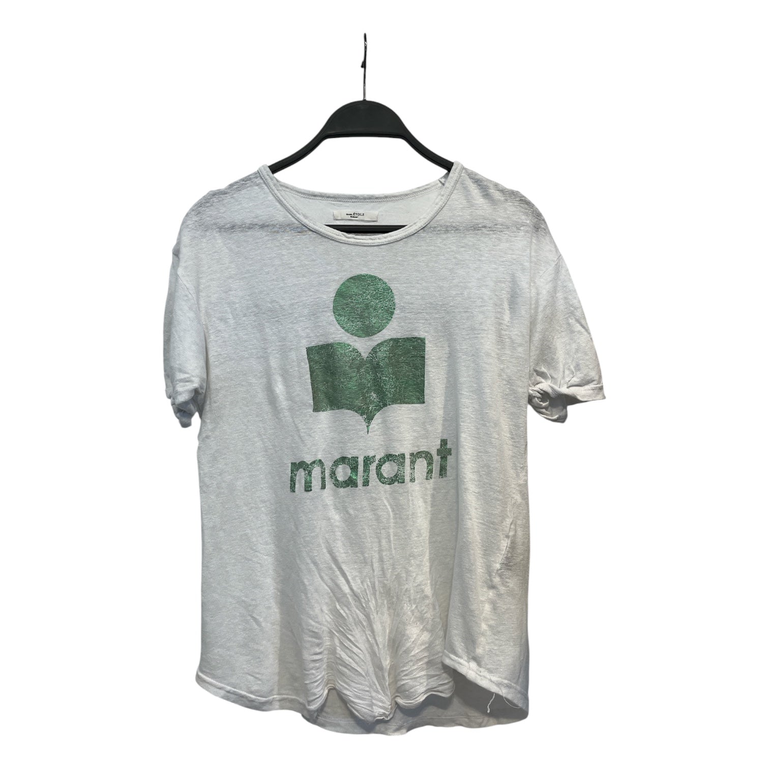 ISABEL MARANT/T-Shirt/S/Cotton/WHT/GREEN GRAPHIC view 1