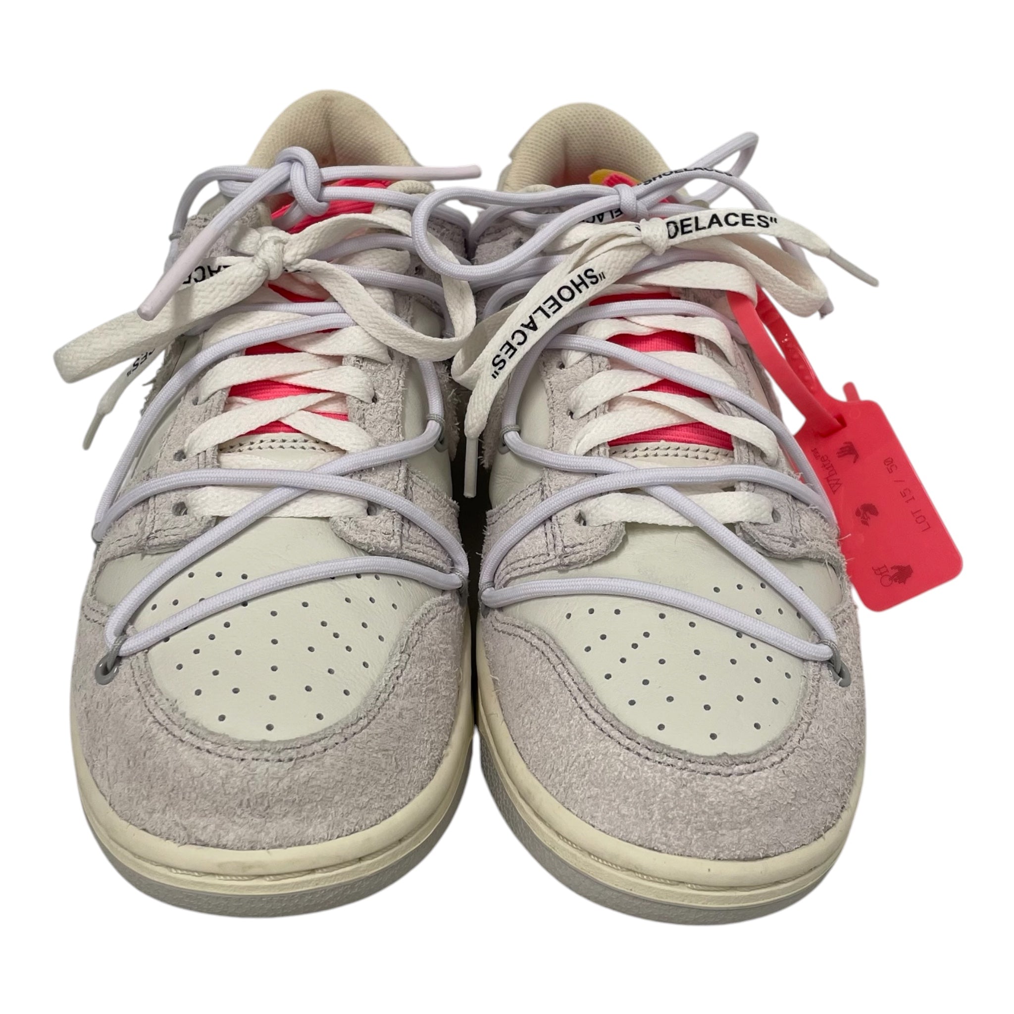 OFF-WHITE/Low-Sneakers/US 9.5/Suede/SLV/DUNK LOW LOT 12 view 4