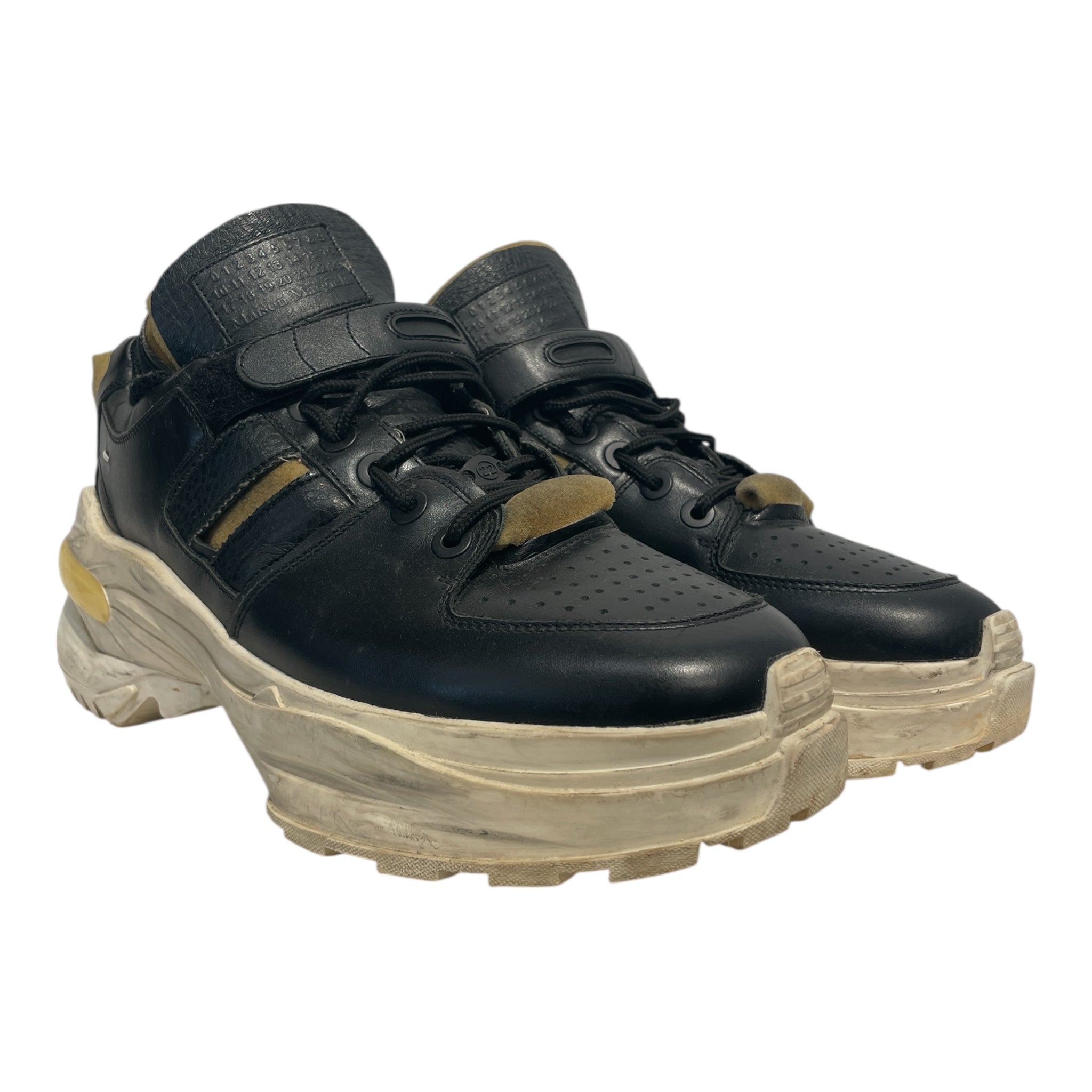 Maison Margiela/Low-Sneakers/EU 44/Leather/BLK/retrofit view 1