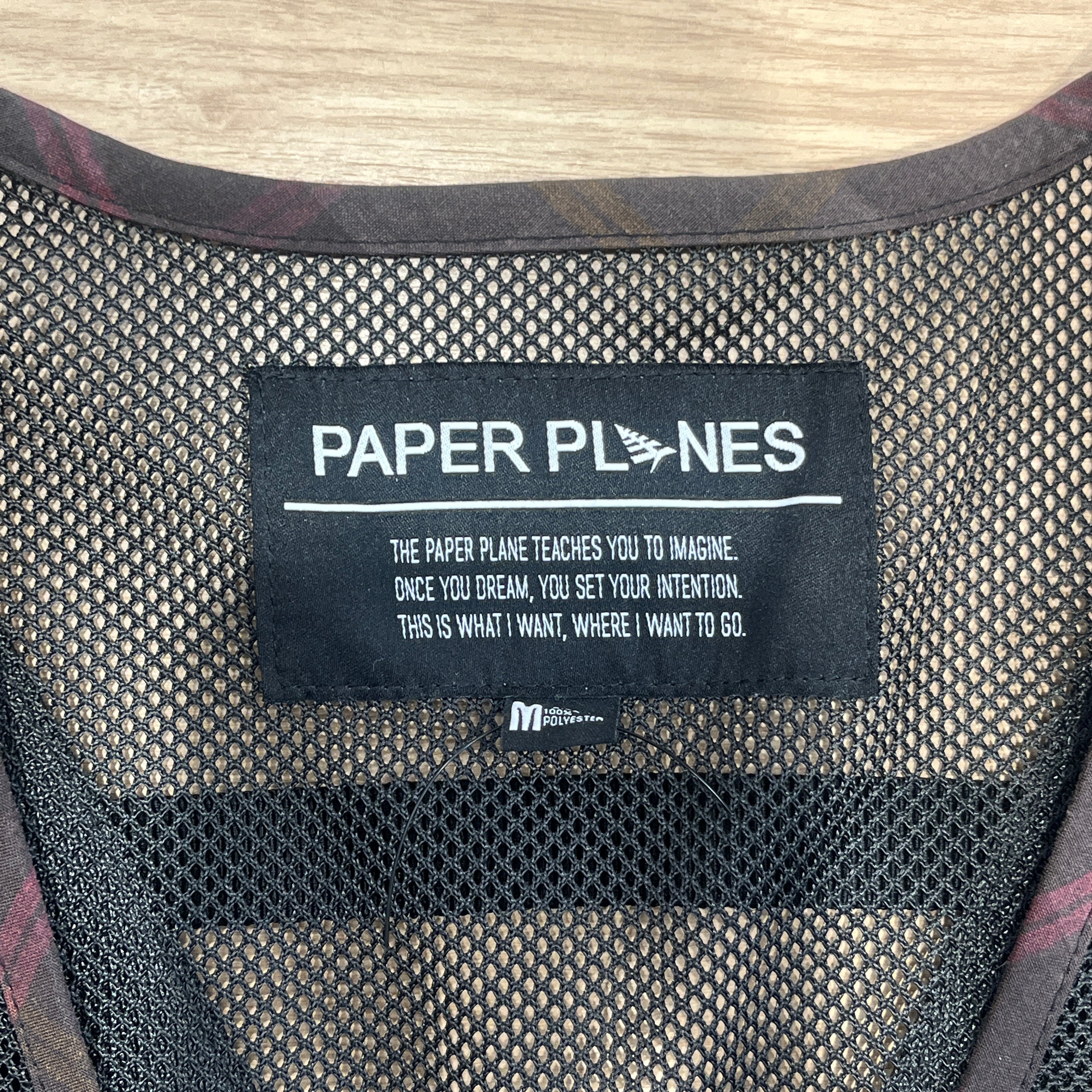 Paper Planes/Vest/M/Cotton/MLT/Black Brown Mesh Vest view 3
