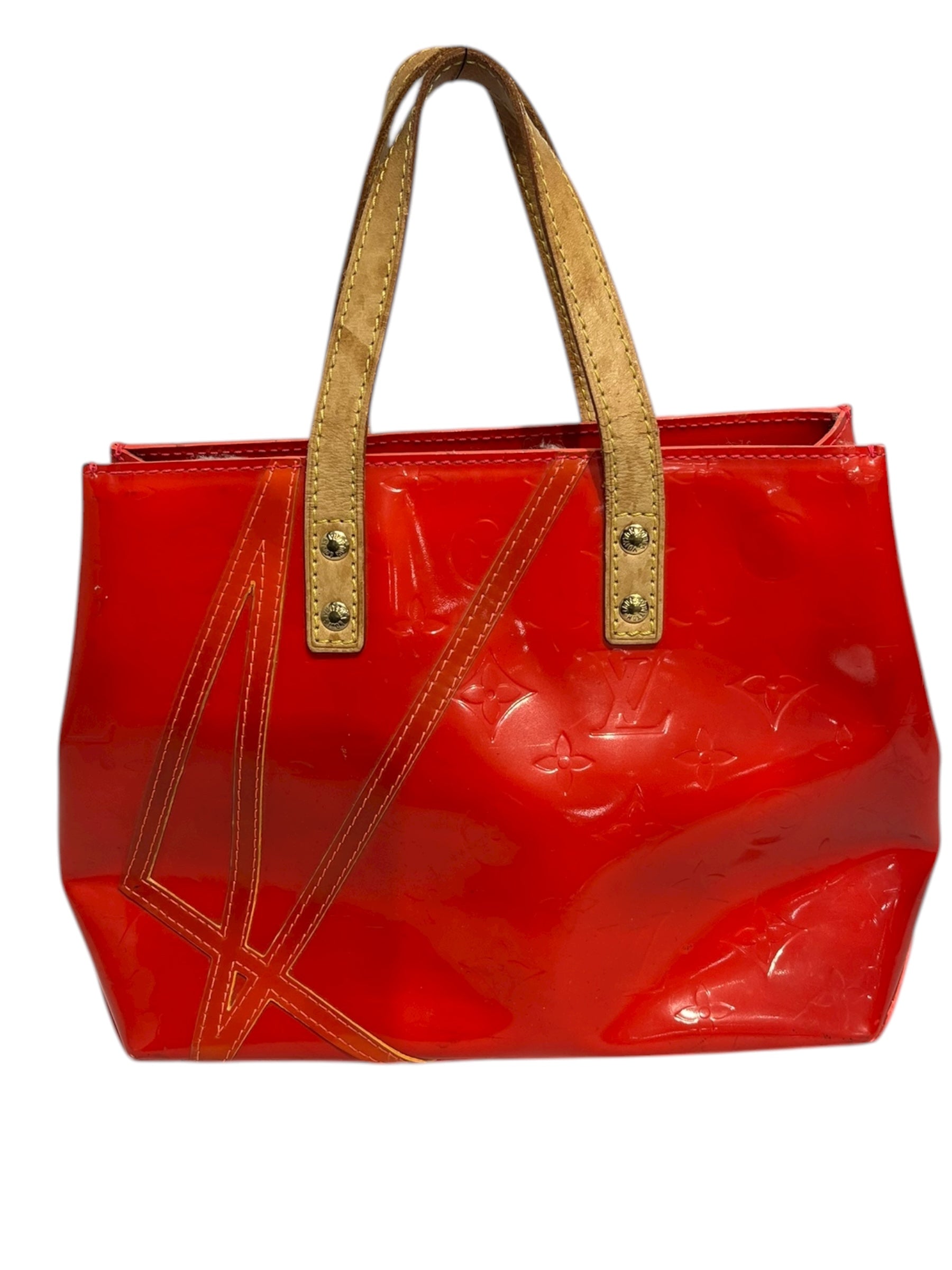 LOUIS VUITTON/Hand Bag/All Over Print/Leather/RED/robert wilson view 2