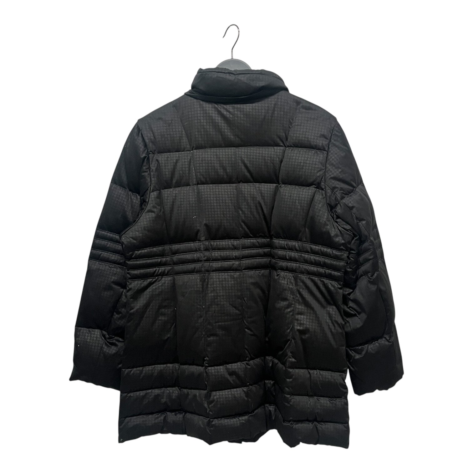BALMAIN/Puffer Jkt/L/Nylon/BLK/silver logo tab button view 2