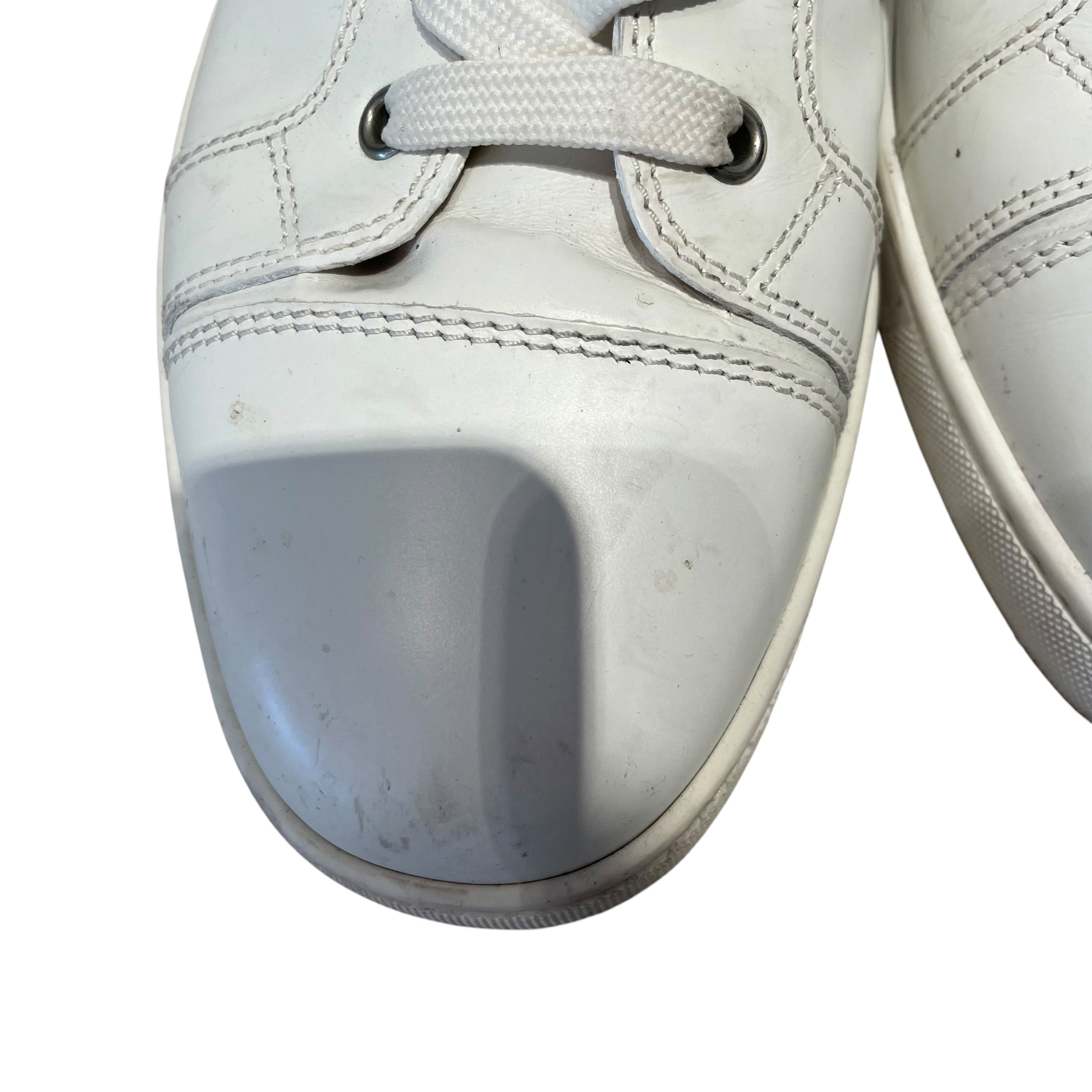 Christian Louboutin/Hi-Sneakers/US 9/Leather/WHT/Flat White High Sneakers view 6