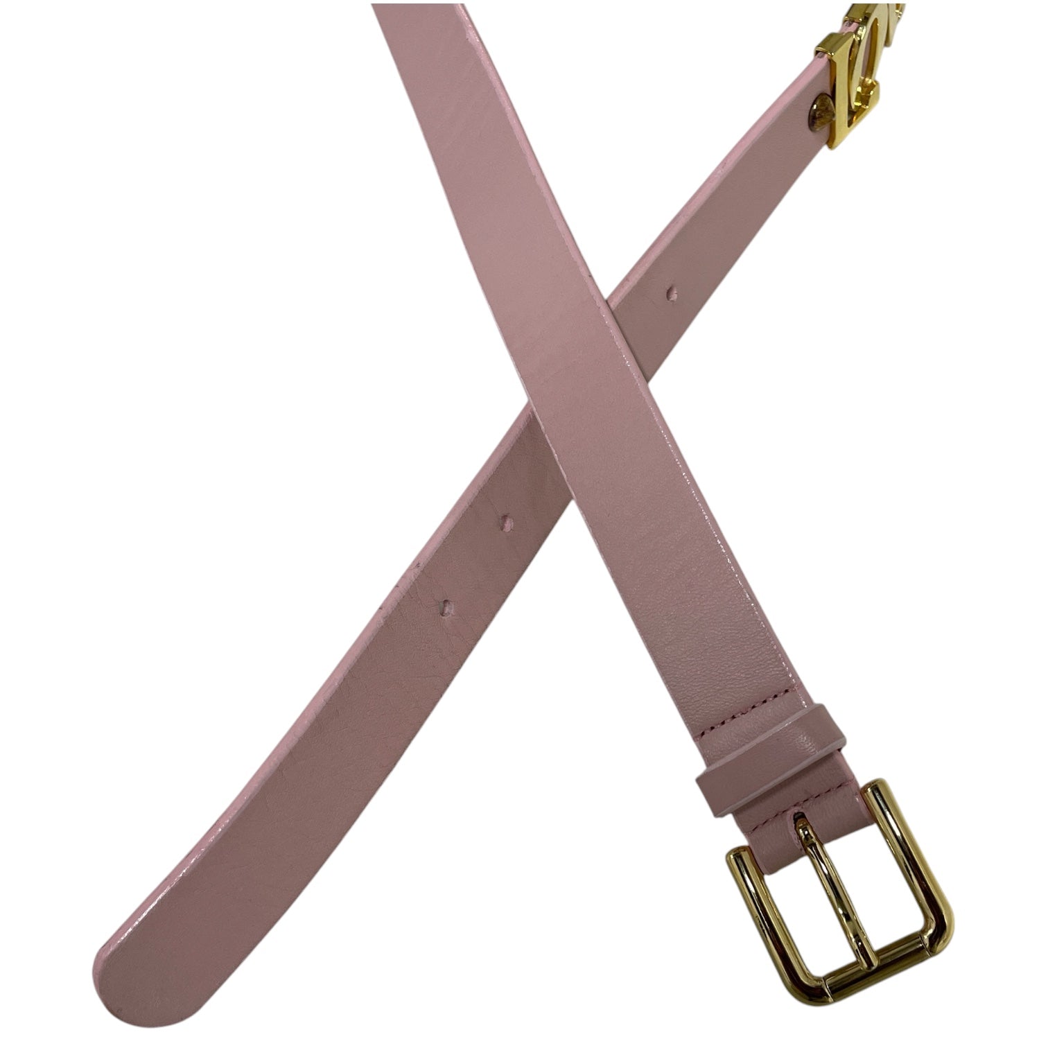 DOLCE&GABBANA/Belt/Leather/PNK/L's/LOVE LOVE LOVE GOLD view 2