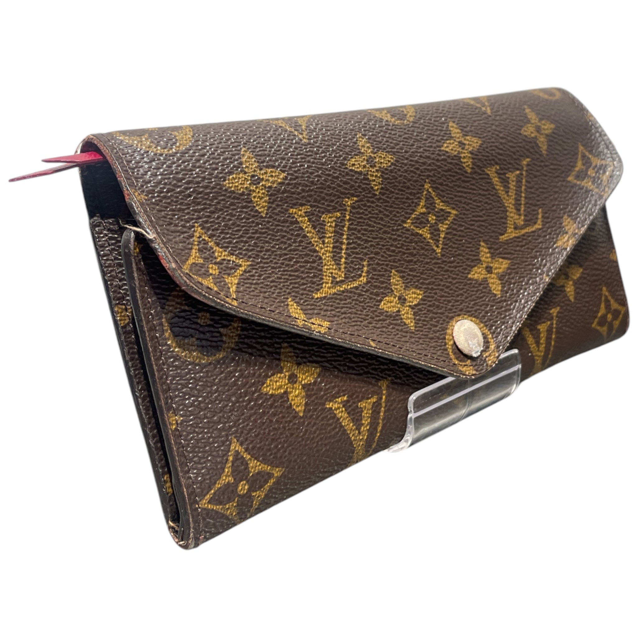 LOUIS VUITTON/Long Wallet/Monogram/Leather/BRW/LV Monogram Portefeulle Sarah view 1