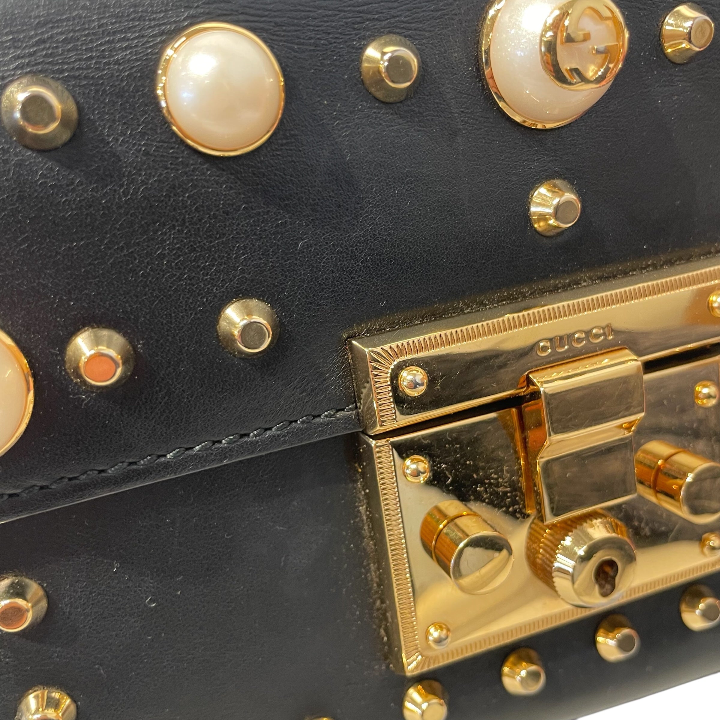 GUCCI/Cross Body Bag/Leather/BLK/432182525040 view 7
