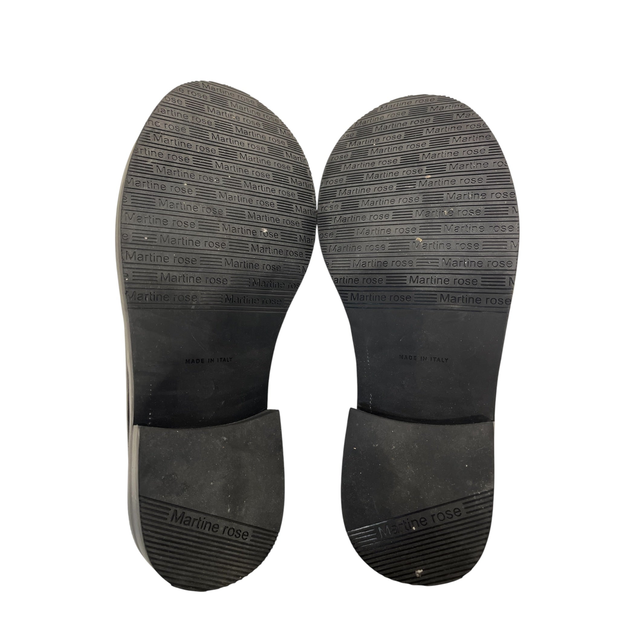 MARTINE ROSE/Loafers/EU 45/Leather/BLK/Bulb Toe Mule view 4