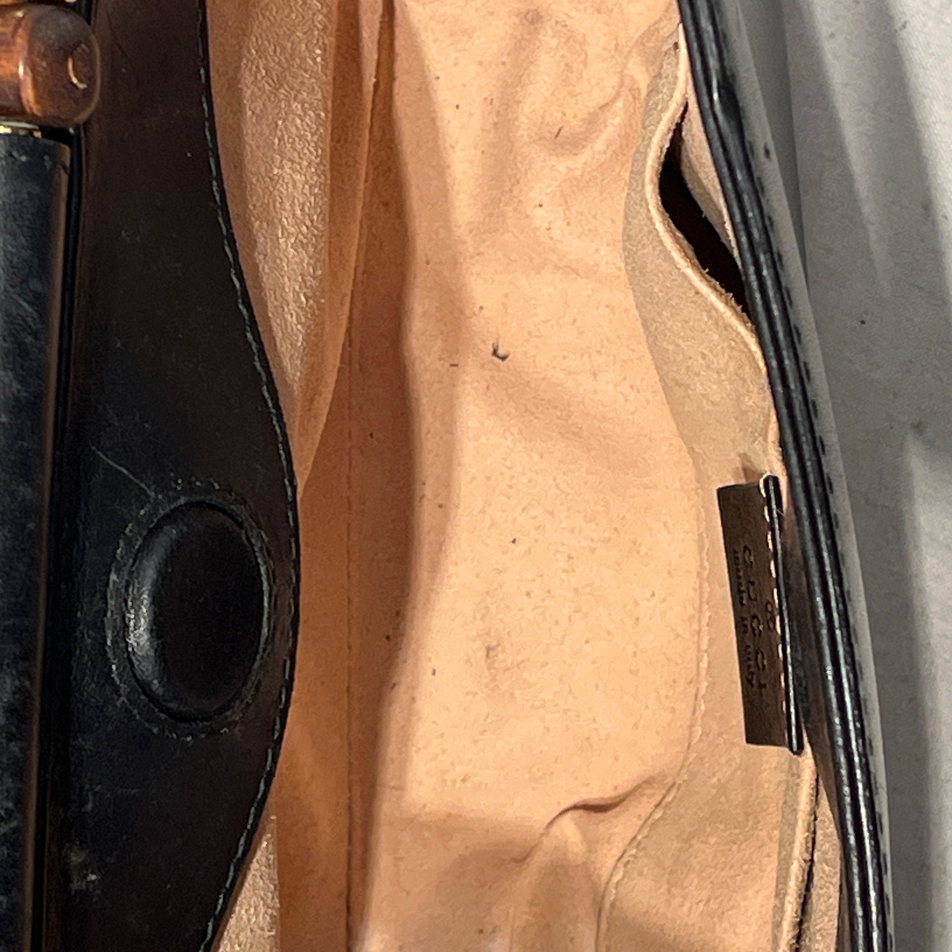 GUCCI/Hand Bag/Leather/BLK/NYMPHAEA BAMBOO TOP HANDLE view 6