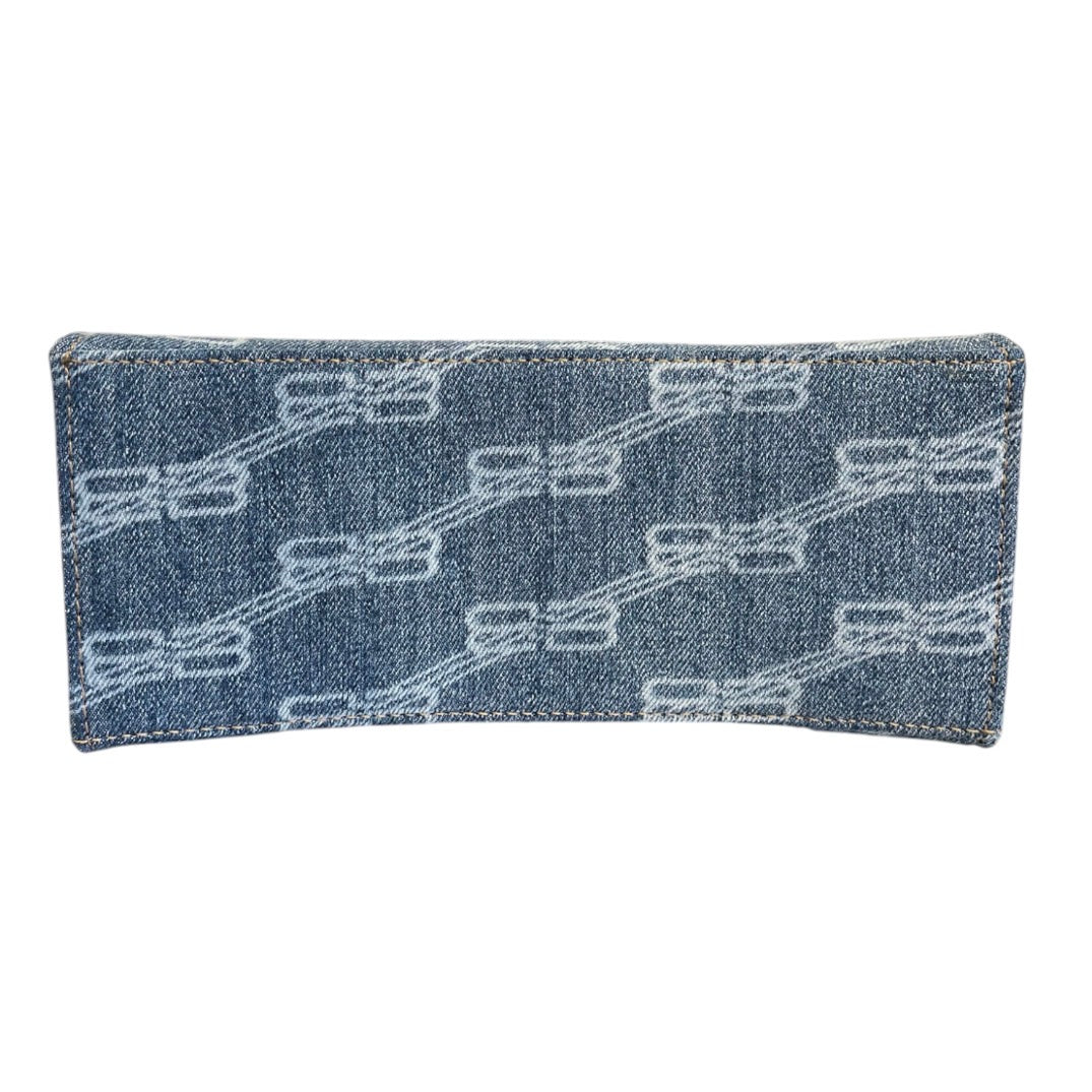BALENCIAGA/Hand Bag/Monogram/Denim/IDG/HOURGLASS BLEACHED DENIM MINI view 3