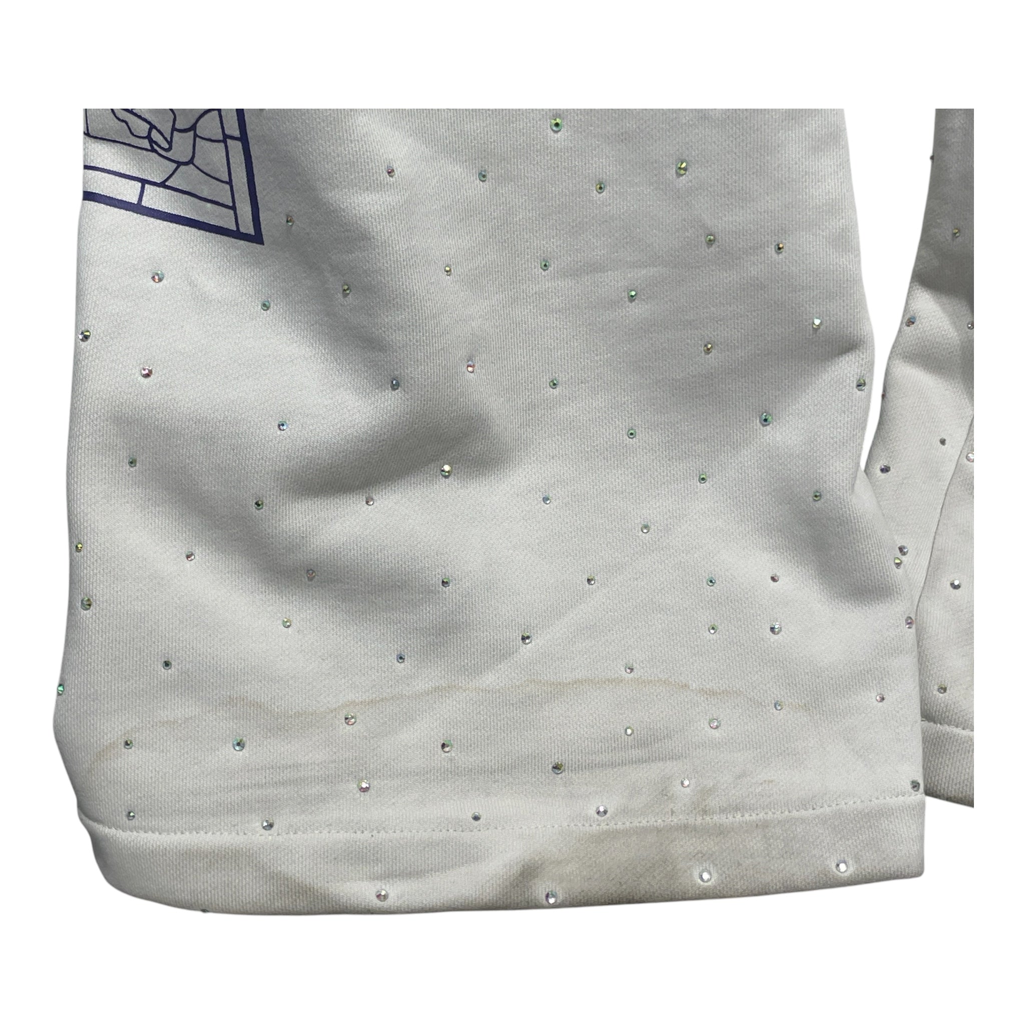 WHO DECIDES WAR/Straight Pants/30/Cotton/WHT/Low-rise/Glitter/ view 3