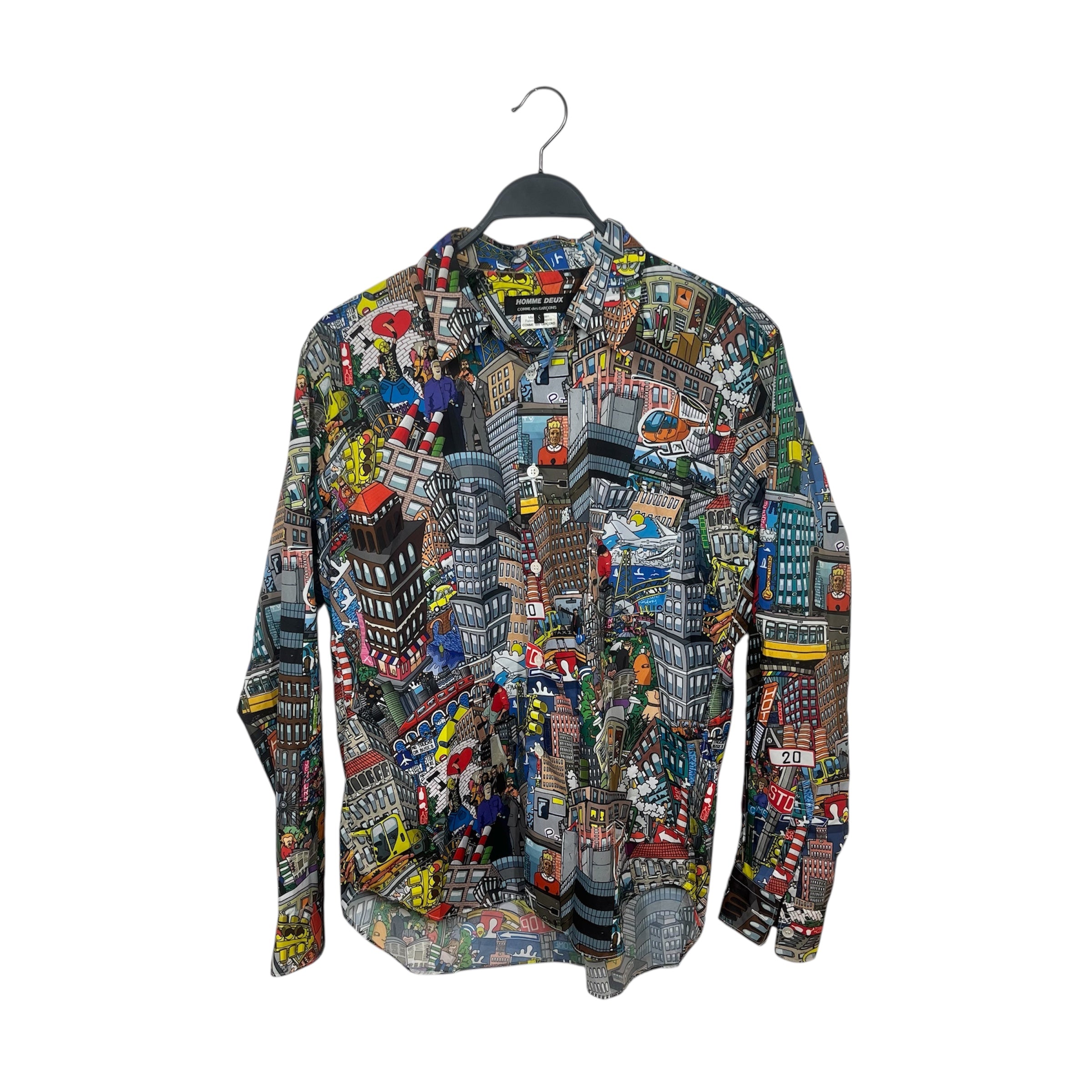COMME des GARCONS HOMME DEUX/LS Shirt/S/Polyester/MLT/All Over Print/SS19 Cartoon LS Shirt view 1