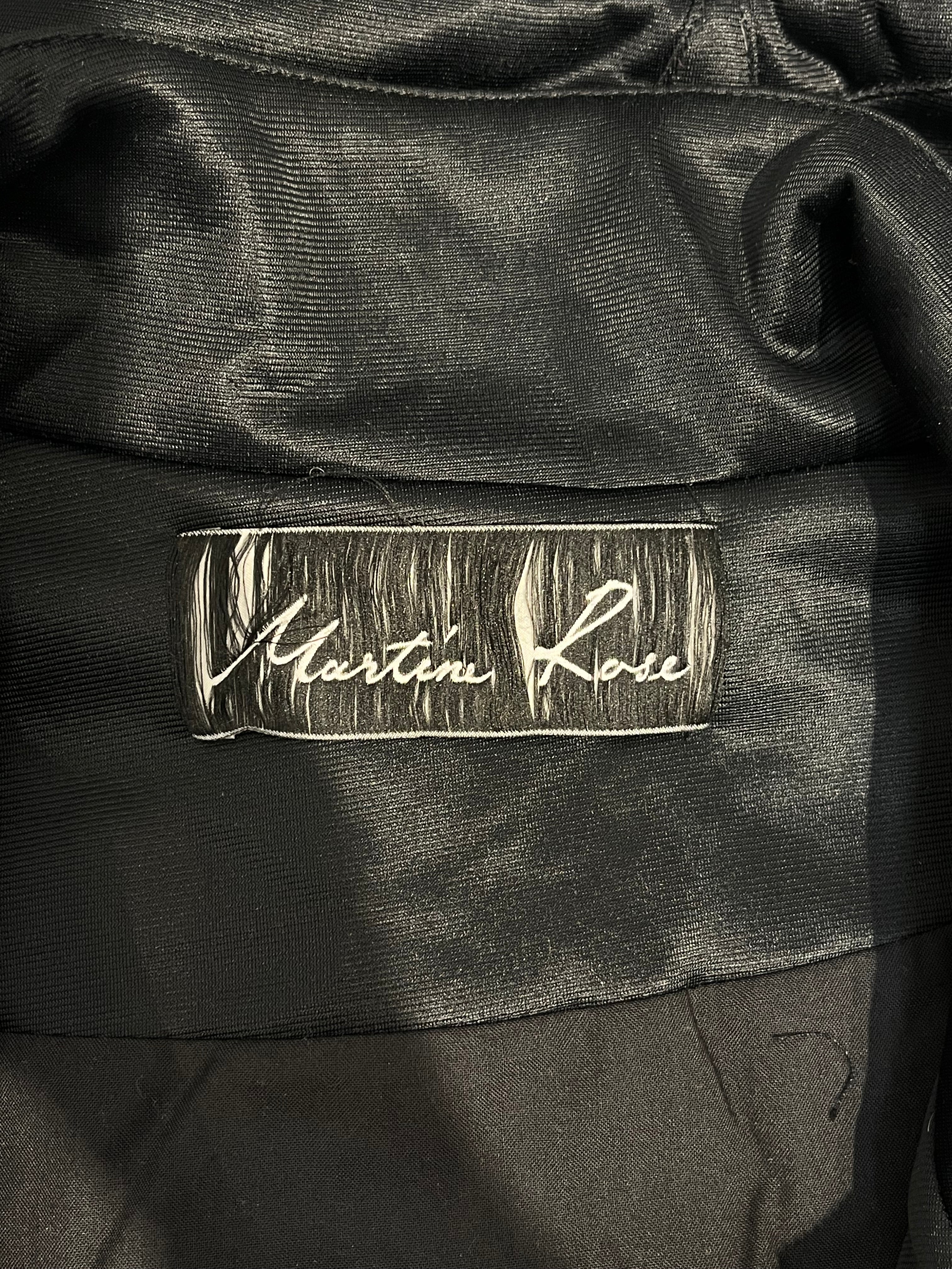 MARTINE ROSE/Track Jkt/S/Polyester/BLK/TWISTED TRACK TOP view 4