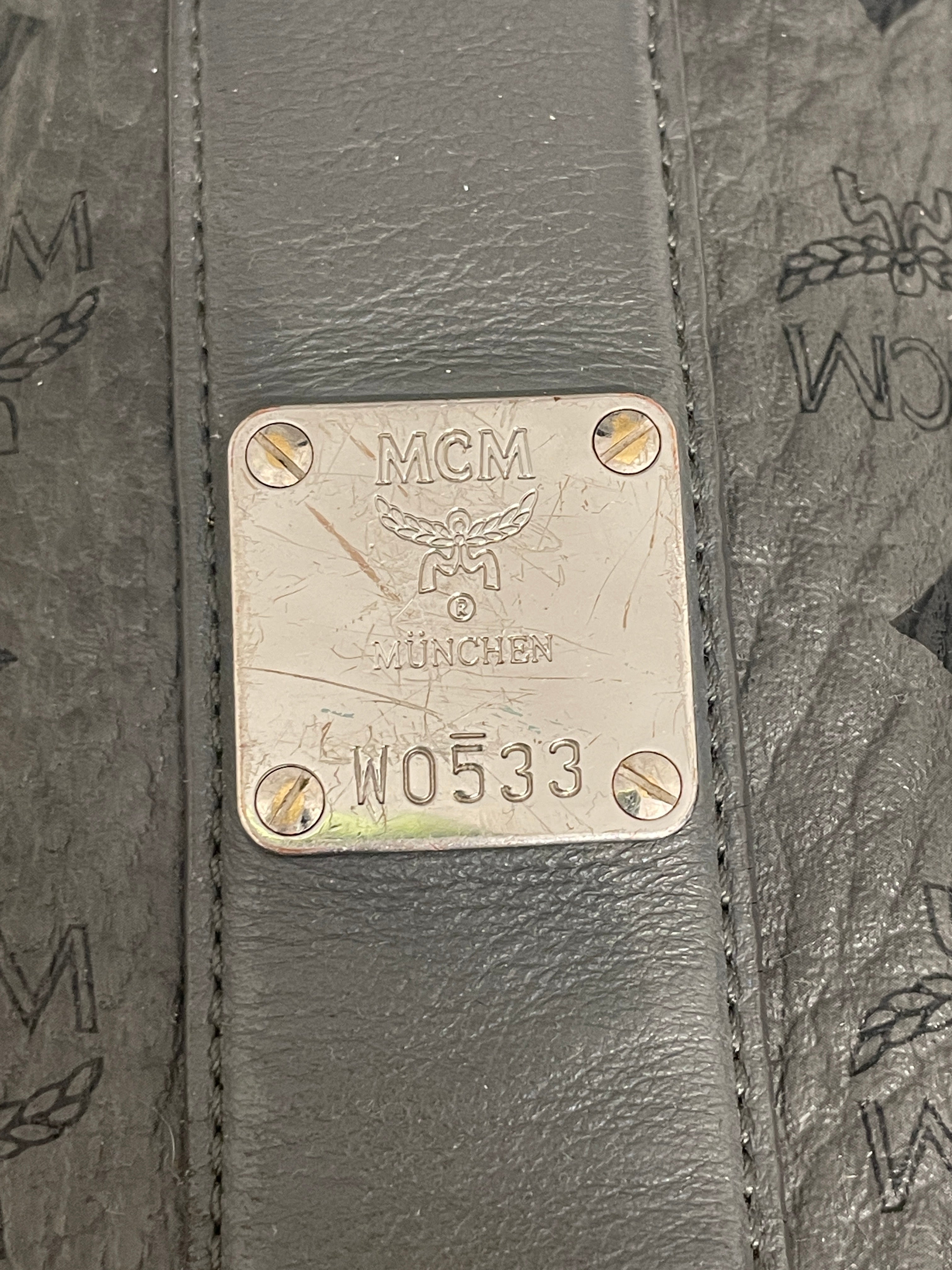 MCM/Tote Bag/Leather/GRY/VISETOS SLV HARDWARE view 5
