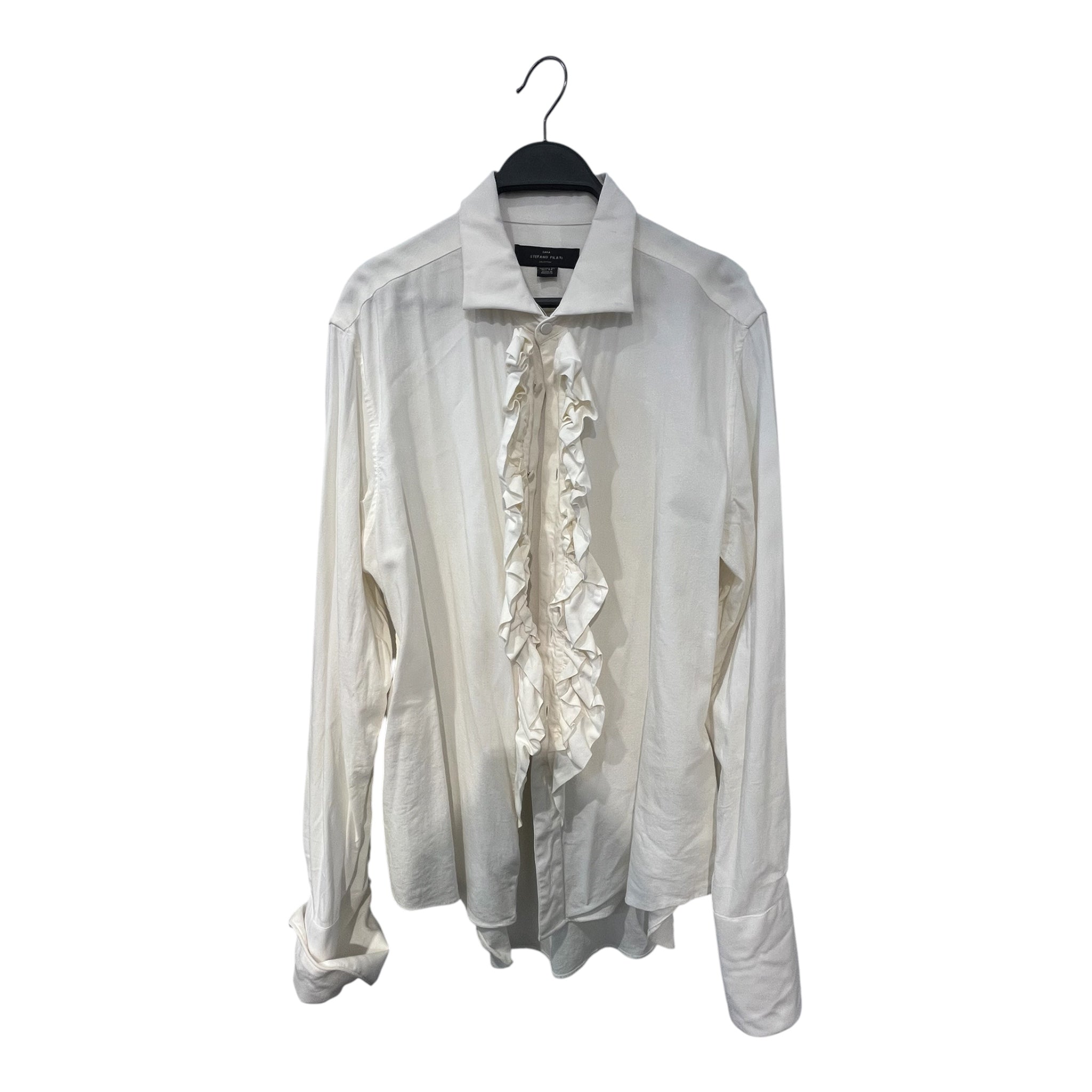 ZARA/LS Shirt/XL/Cotton/WHT/STEFANO PILATI COLLAB view 1